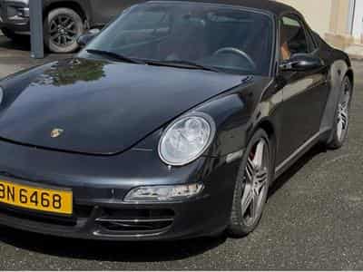 Porsche 911 Cabriolet noir interieur cuir brique (2009) - Photo 1