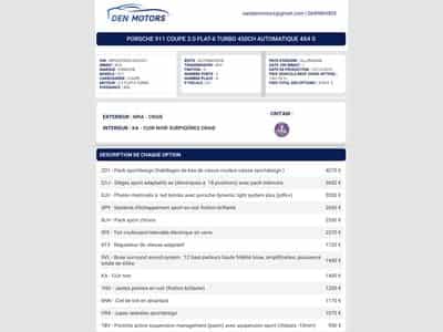 Porsche 911 992 Carrera 4S – Gris Craie Pack SportDesign – 1ère main – P (2020) - Foto 2