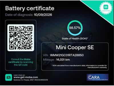 Mini Cooper SE 52 kWh SOH 98.57% LANE SIDE CAM PARK 1° MAIN (2024) - Foto 2