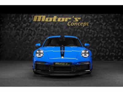 Porsche 911 992.1 Turbo S Coupé PDK - SHARK BLUE - KIT Aéro (2022) - Photo 4