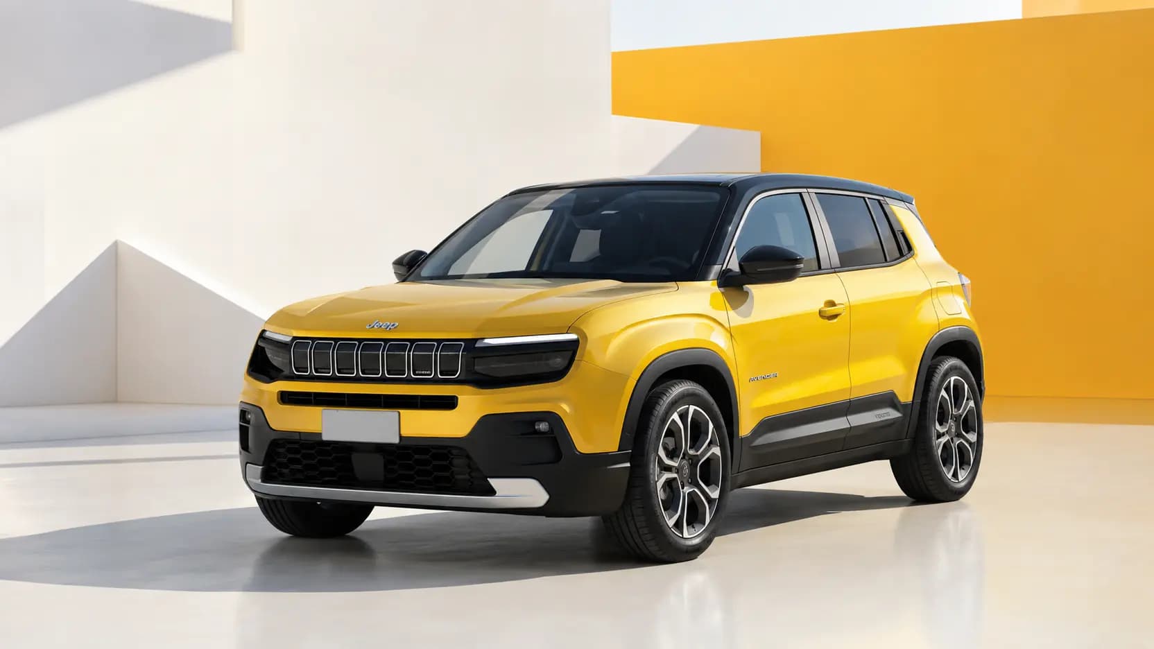 Jeep Avenger dans un cadre contemporain au Luxembourg