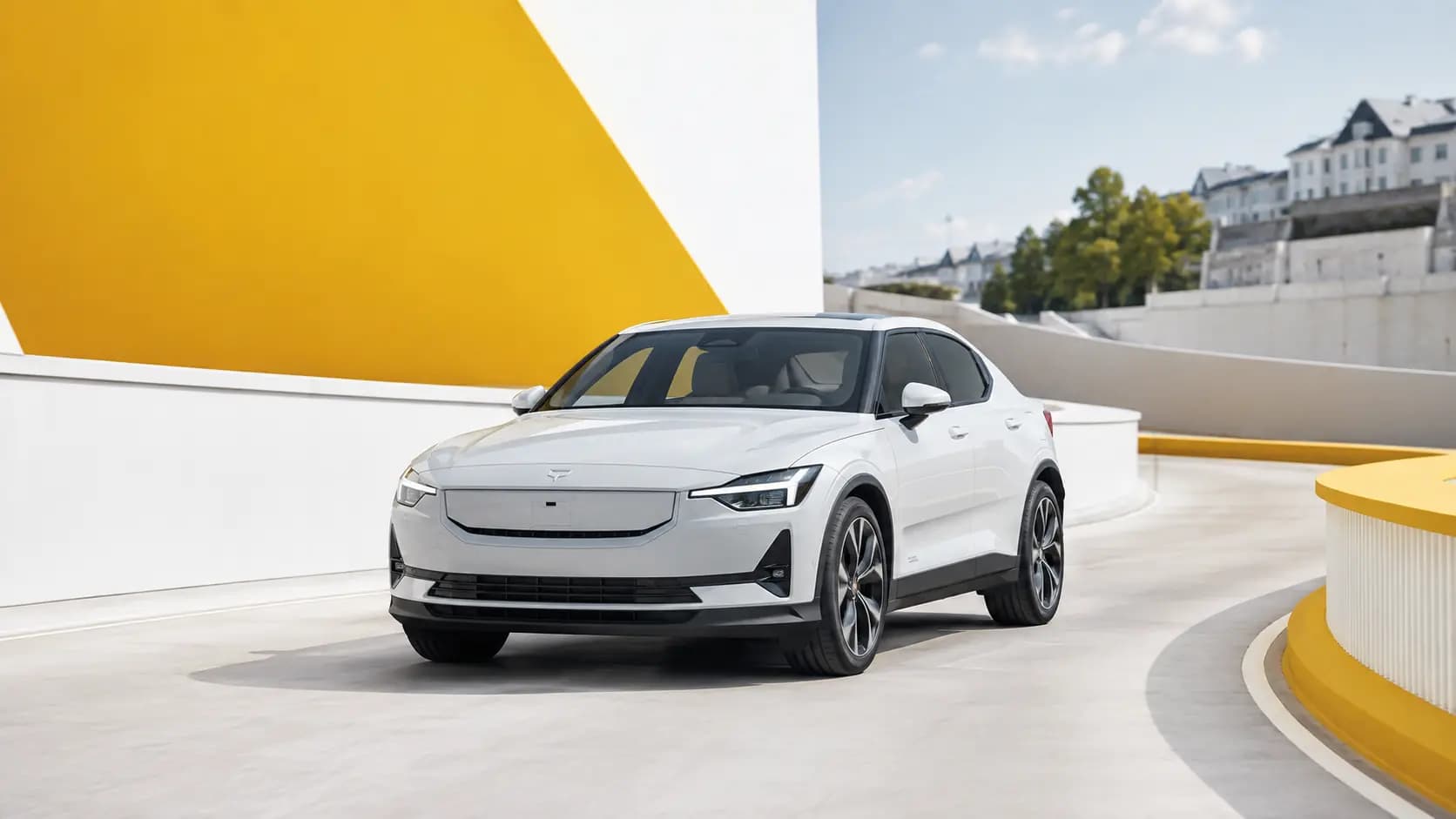 Automóvel elétrico Polestar a circular no Luxemburgo