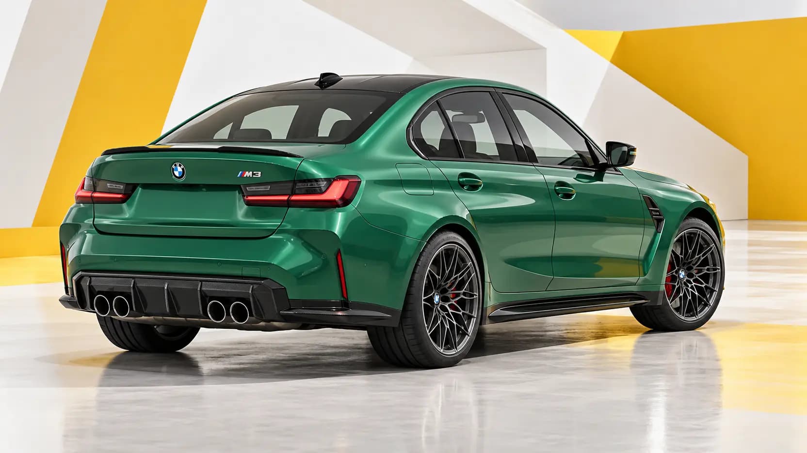 BMW M3 vu de trois quarts arrière