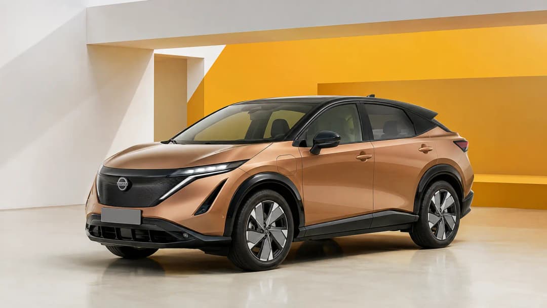 Nissan Ariya in a contemporary Luxembourg setting