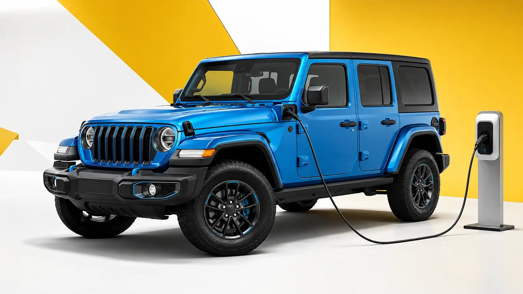 Modèle Jeep électrifié, branché ou prêt pour une conduite efficiente