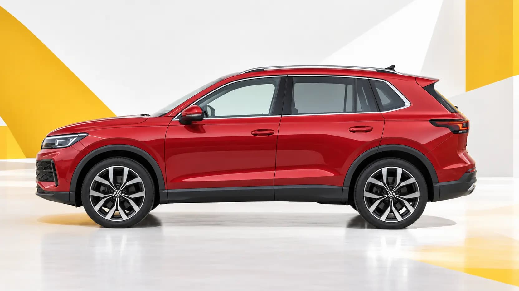 Volkswagen Tiguan profil et proportions de la carrosserie
