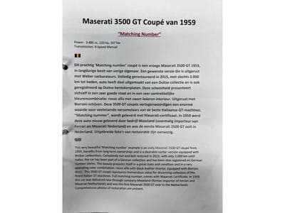 Maserati 3500 GT Touring Superleggera Matching and NEW make offer (1970) - Foto 2