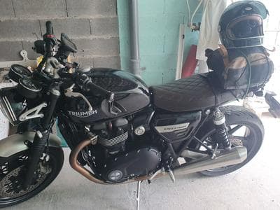 Triumph Speed Twin Echapemment vans selle cuire marron (2020) - Foto 1