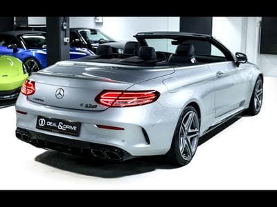 Mercedes C 63 AMG S AMG CABRIOLET (510 CH) – PACK NIGHT - IRIDIUM-SILBER (2020) - Photo 7