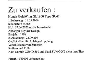 Honda Goldwing GL 1800 (2006) - Foto 1