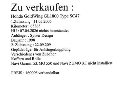 Honda Goldwing GL 1800 (2006) - Foto 10