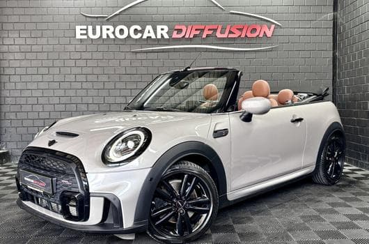 Mini Cooper S Cabriolet JCW 178 CV *CAM* *HARMAN* *TÊTE HAUTE* *CUIR* (2023) - Photo 9