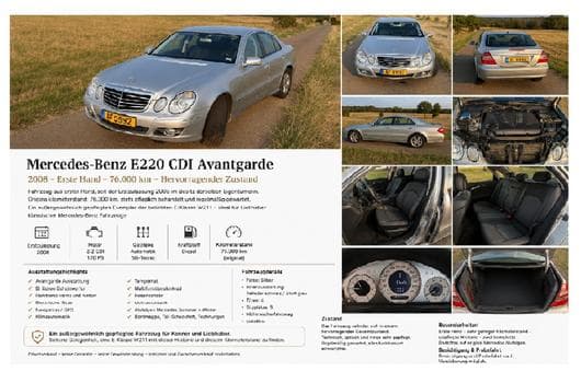 Mercedes E 220 E-220 CDI Avantgarde (2008) - Photo 4