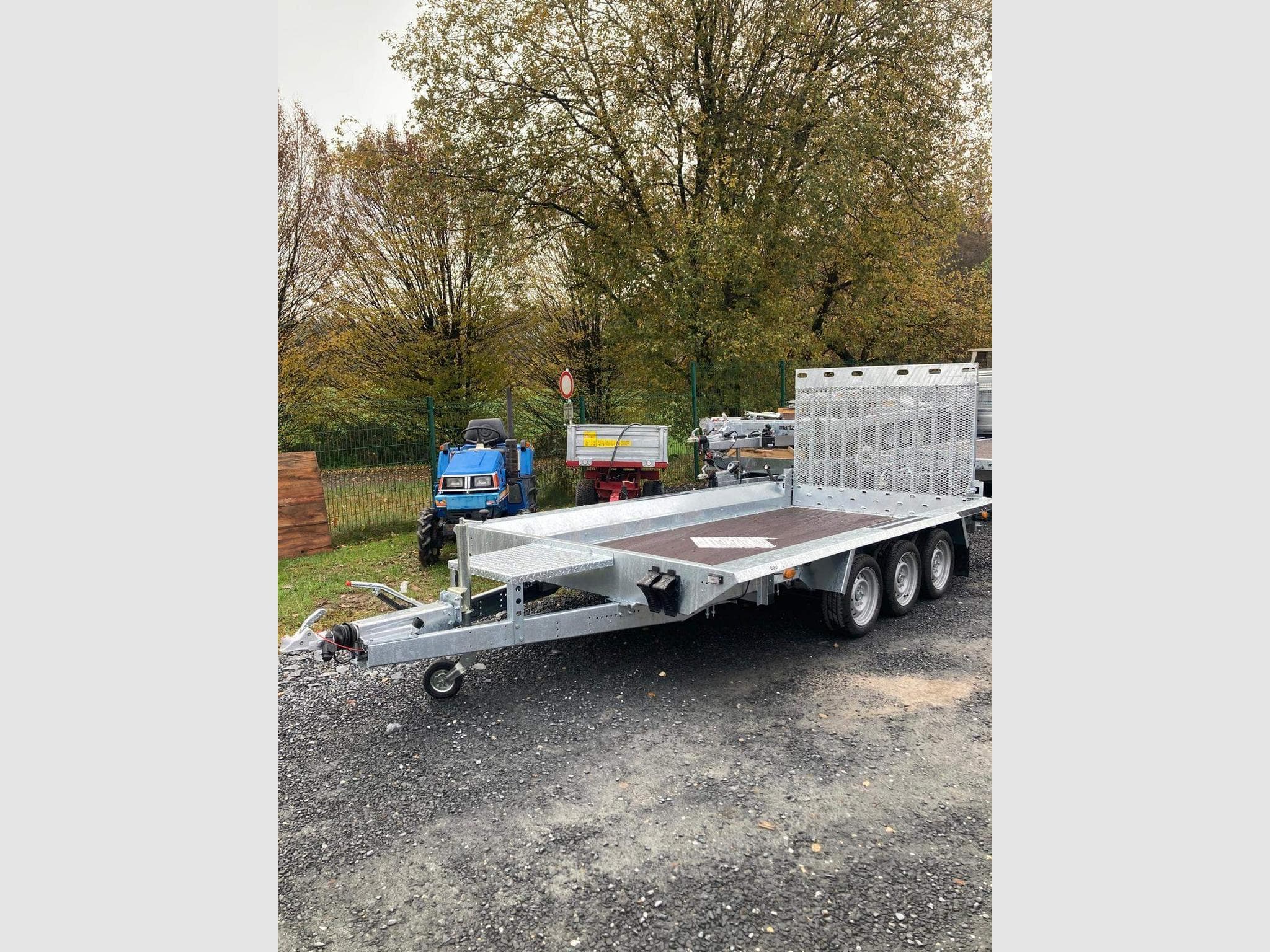 Remorque Plateau Porte engin Martz 4 metre 3.5T (1970) - Foto 1