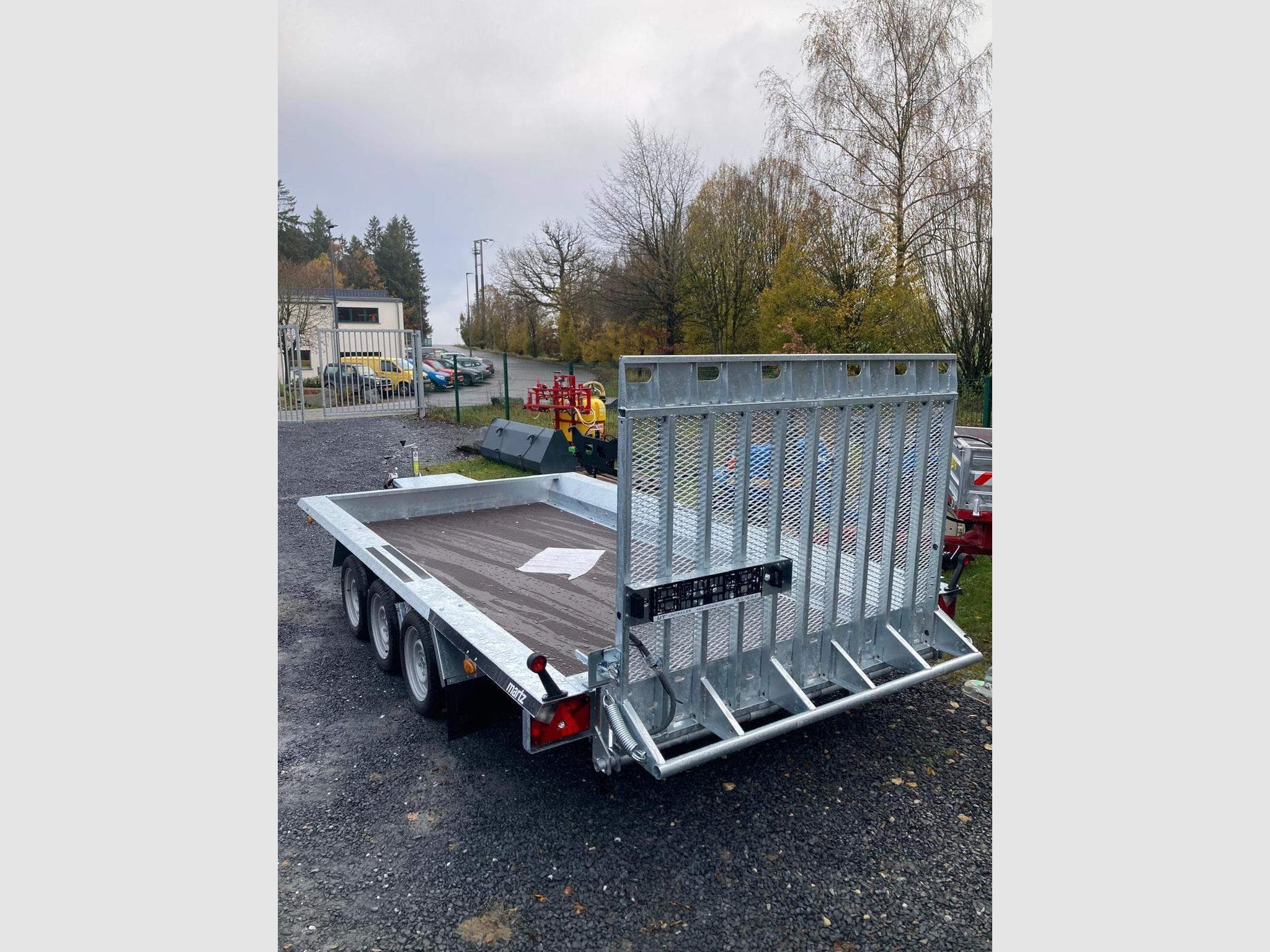 Remorque Plateau Porte engin Martz 4 metre 3.5T (1970) - Foto 3