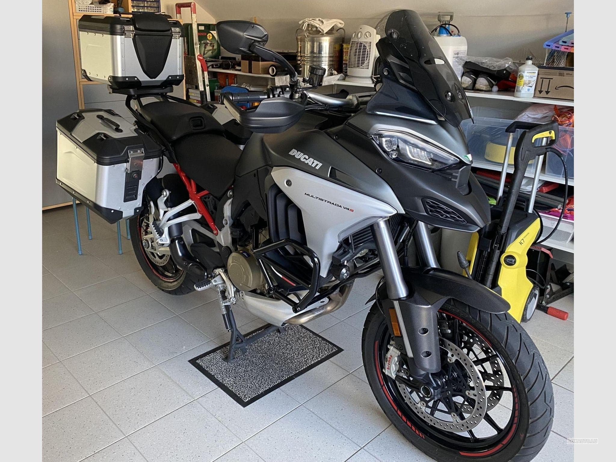 Ducati Multistrada V4S Full Akrapovic Radar TOP CASE Garantie 2026 (2022) - Photo 2