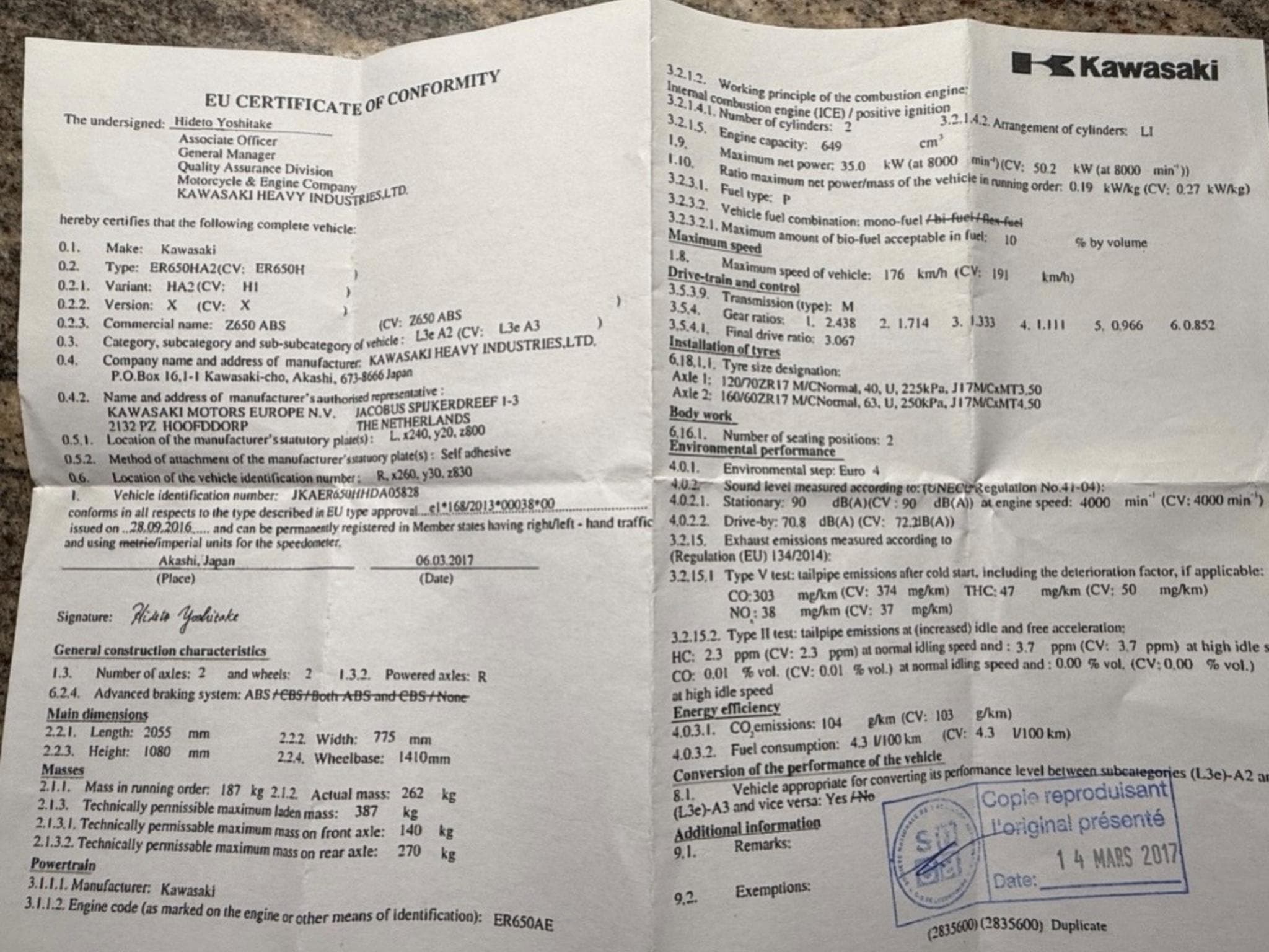 Kawasaki ER6 650 Z (2018) - Photo 8