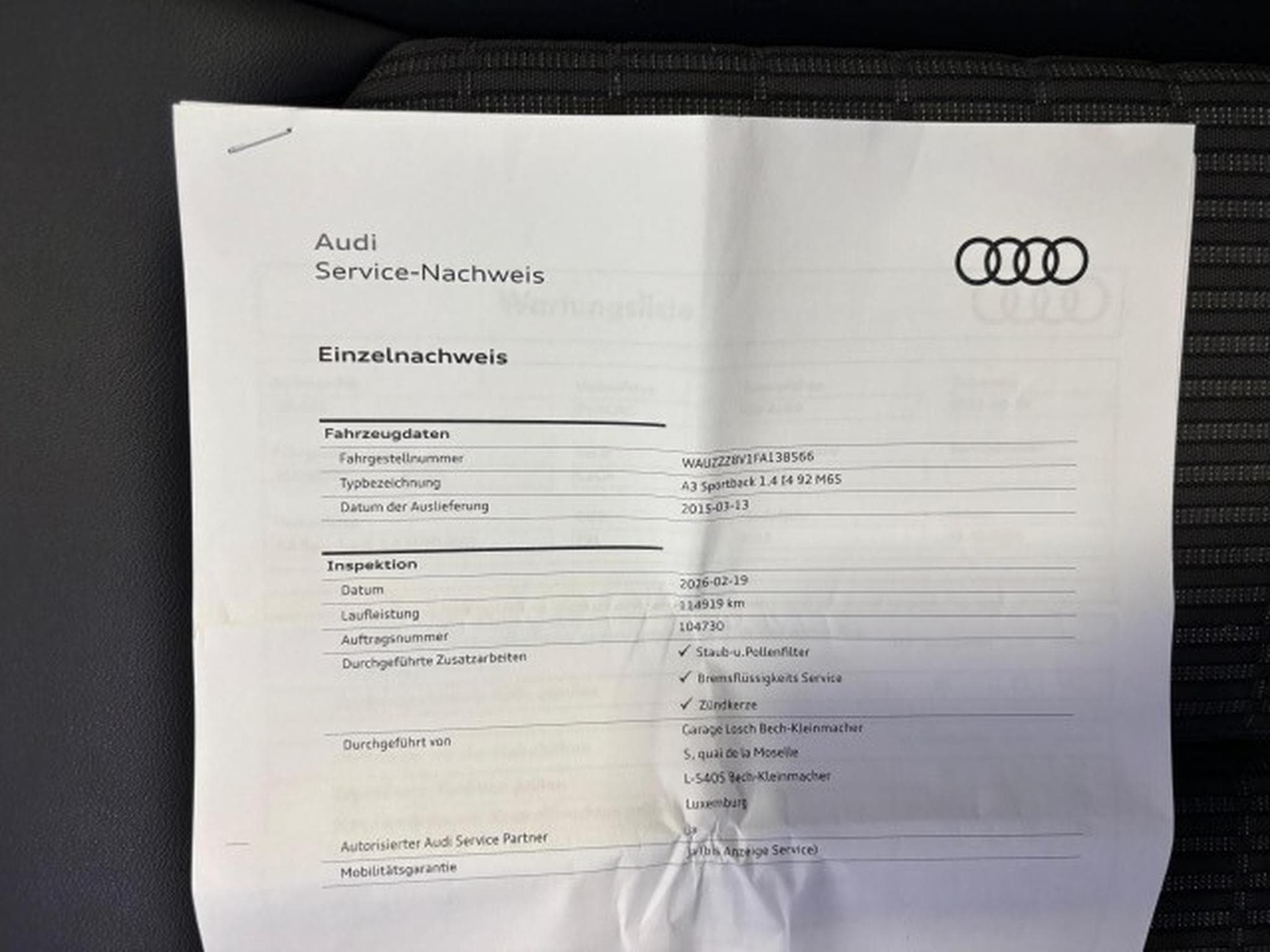 Audi A3 Sportback ambiente (2015) - Photo 14