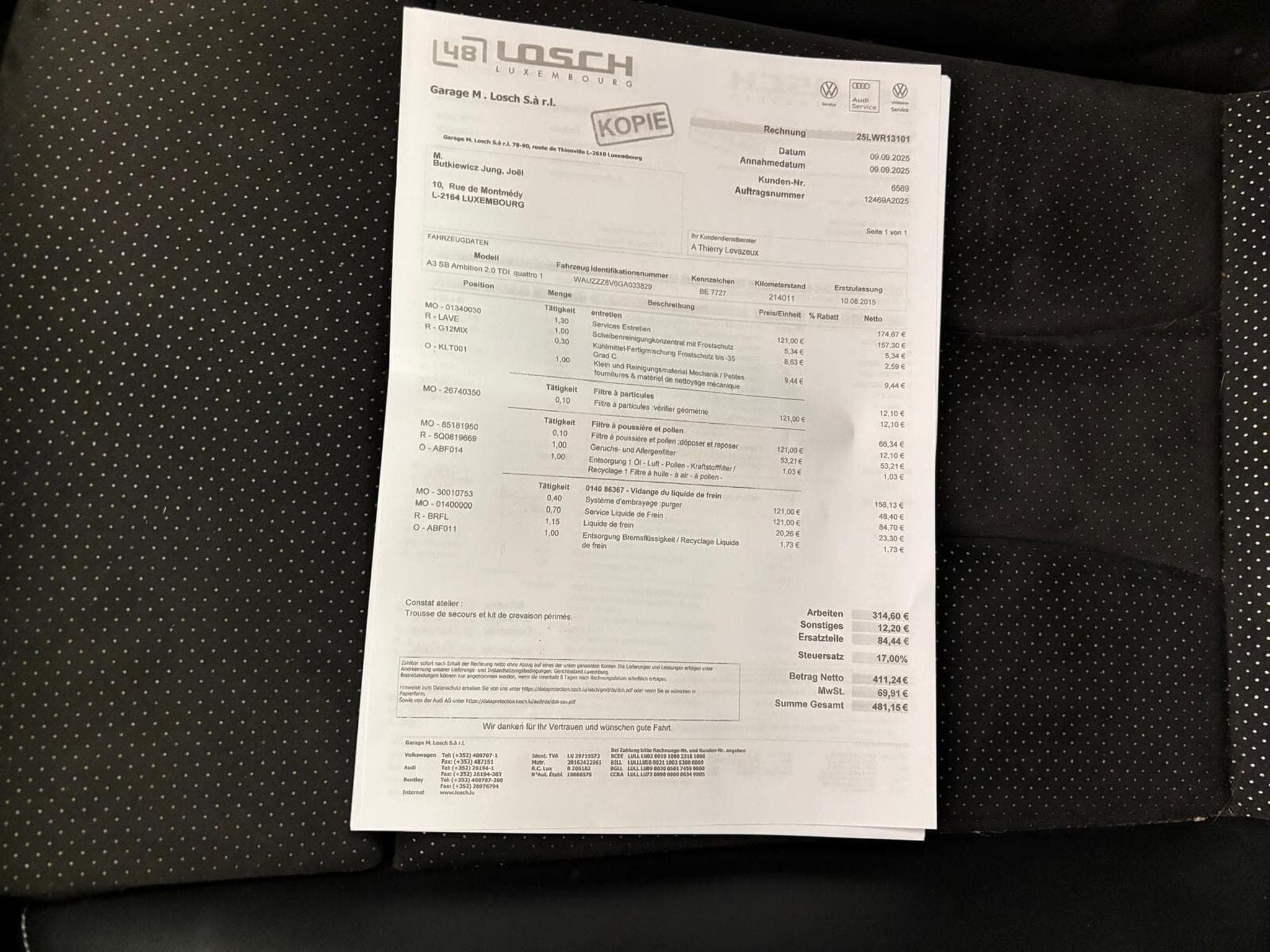 Audi A3 Sportback S line Sportpaket quattro (2015) - Foto 15