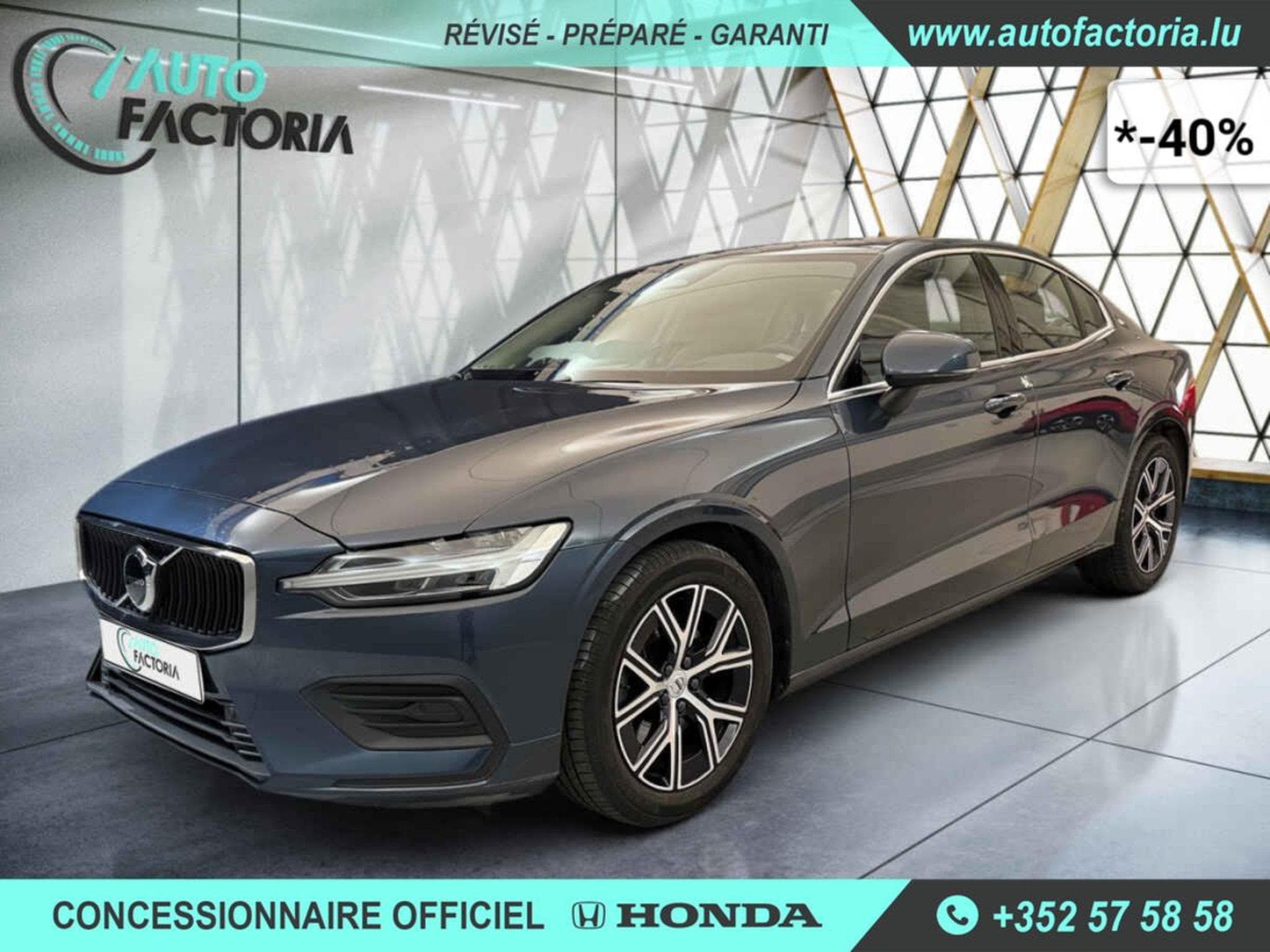 Volvo S60 -40% B4 MHEV 197cv BVA +GPS+CAM+LED+Options (2024) - Foto 1