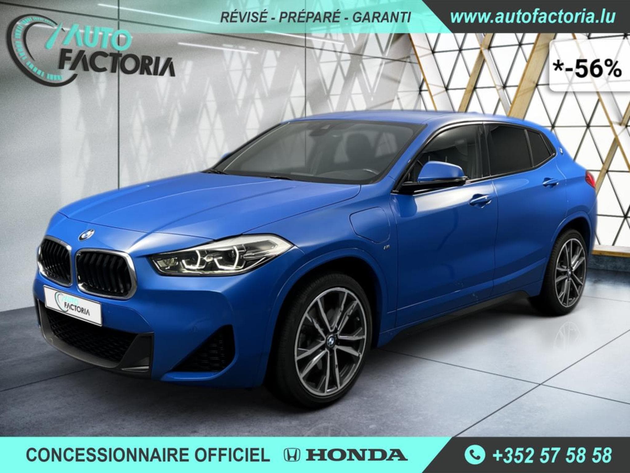BMW X2 -56% 25E HYB 220cv BVA 4x4 M Sport+GPS+CAM+Opts (2021) - Photo 1