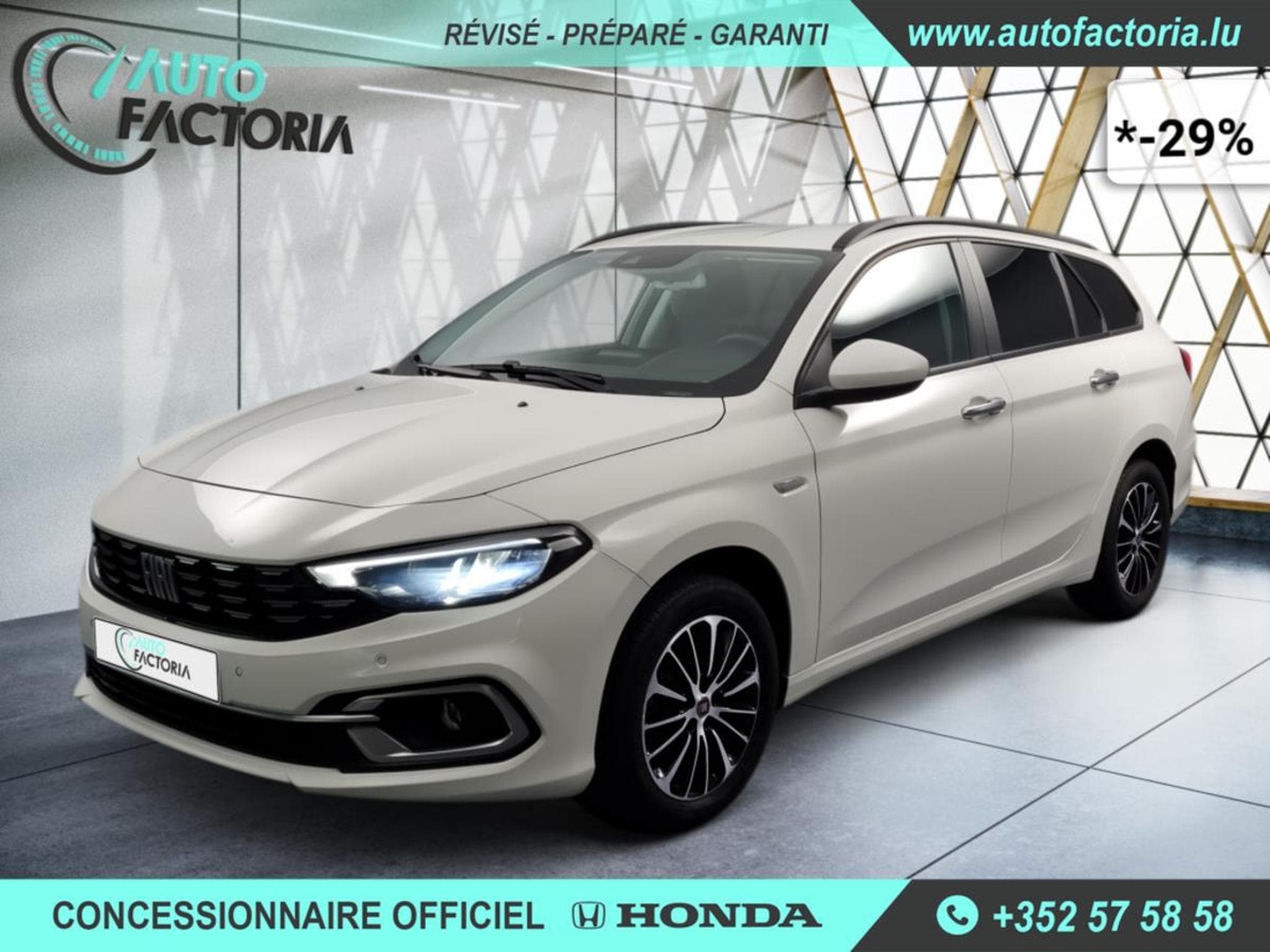 Fiat Tipo Break -29% 1.6 D 130cv+MIRRORLINK+RADARS+Options (2024) - Photo 1