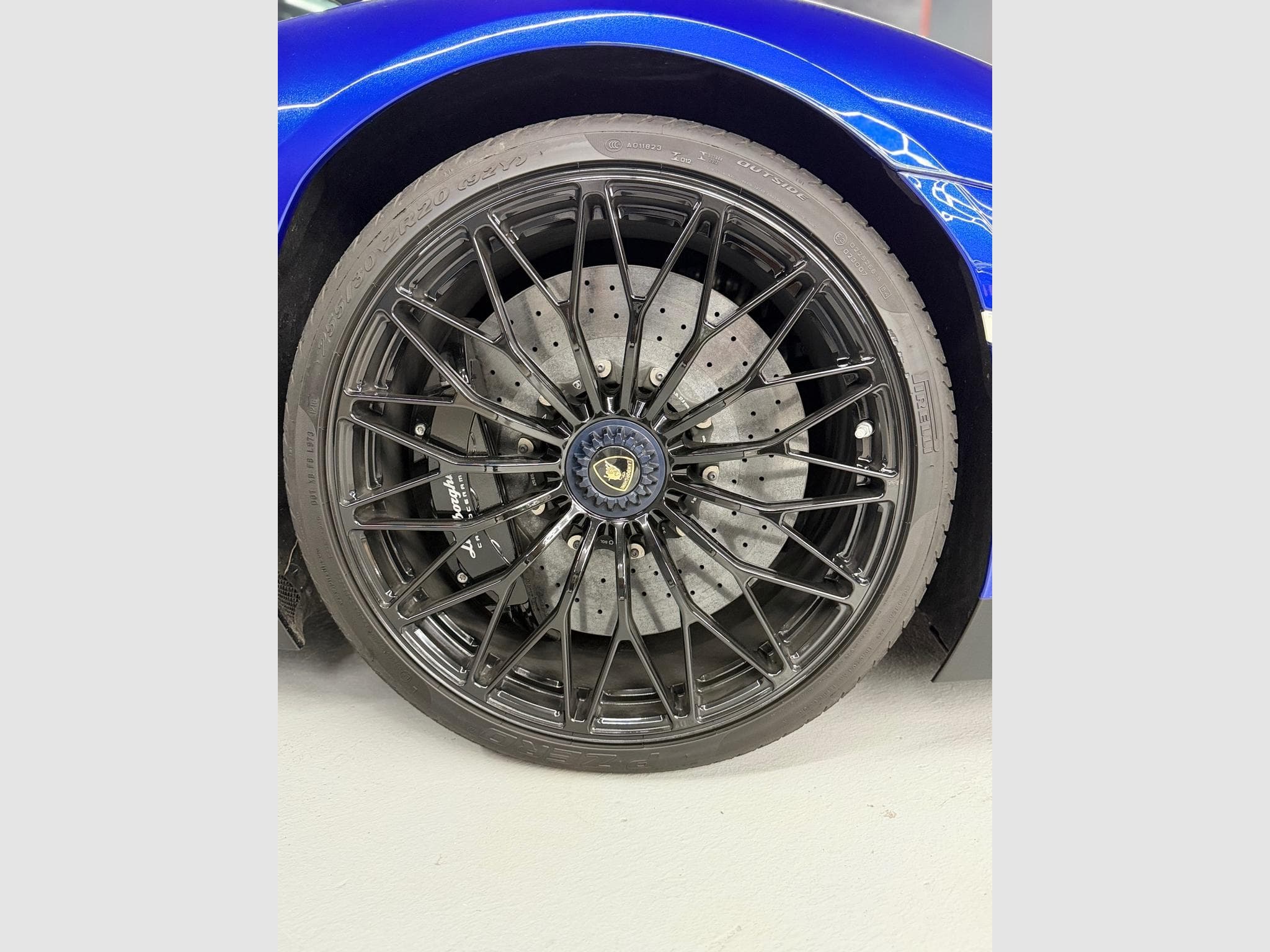 Lamborghini Aventador SV Roadster AD Personam Blu Sideris Full PPF Echap Sport (2016) - Photo 8