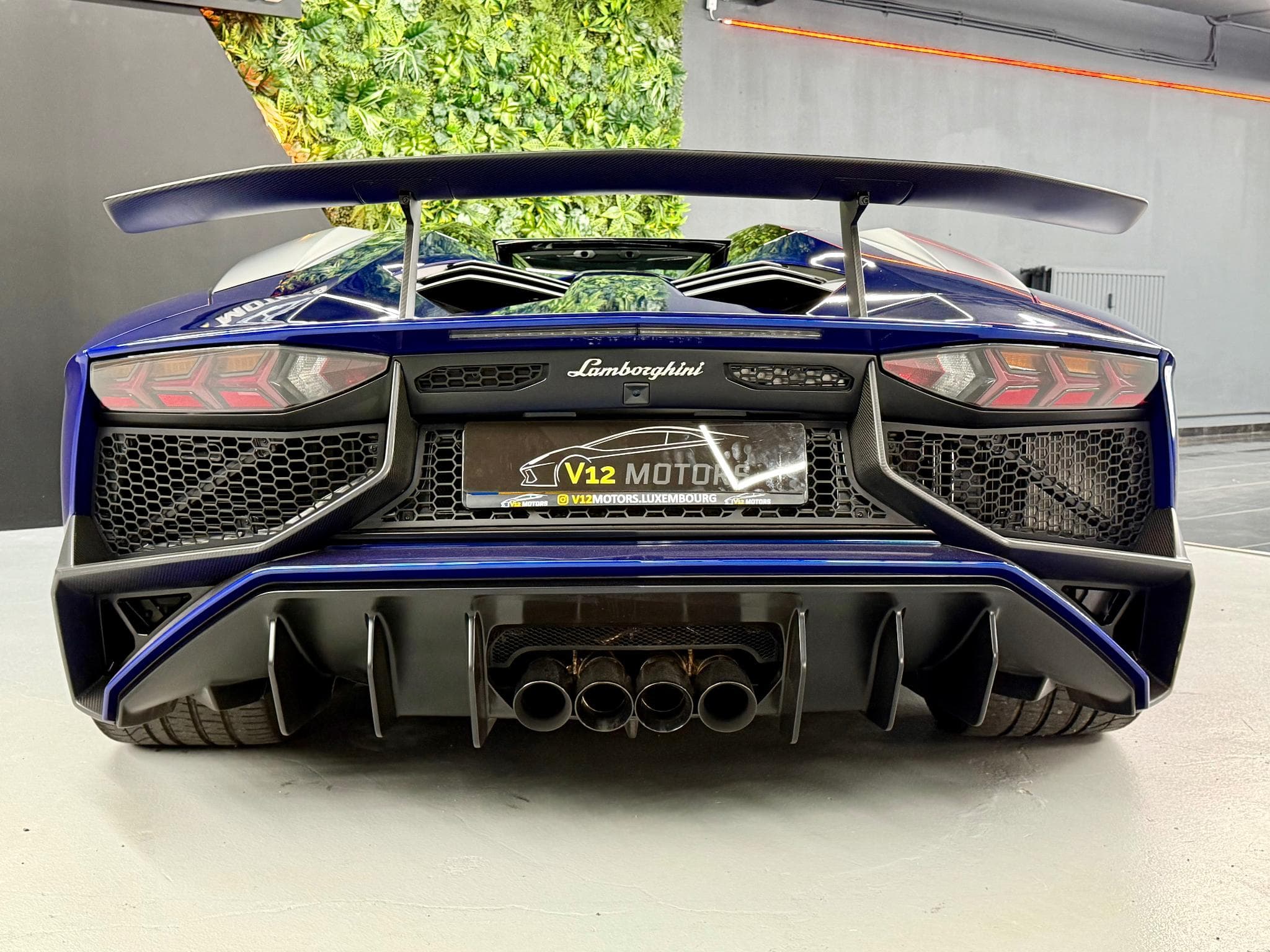 Lamborghini Aventador SV Roadster AD Personam Blu Sideris Full PPF Echap Sport (2016) - Photo 9