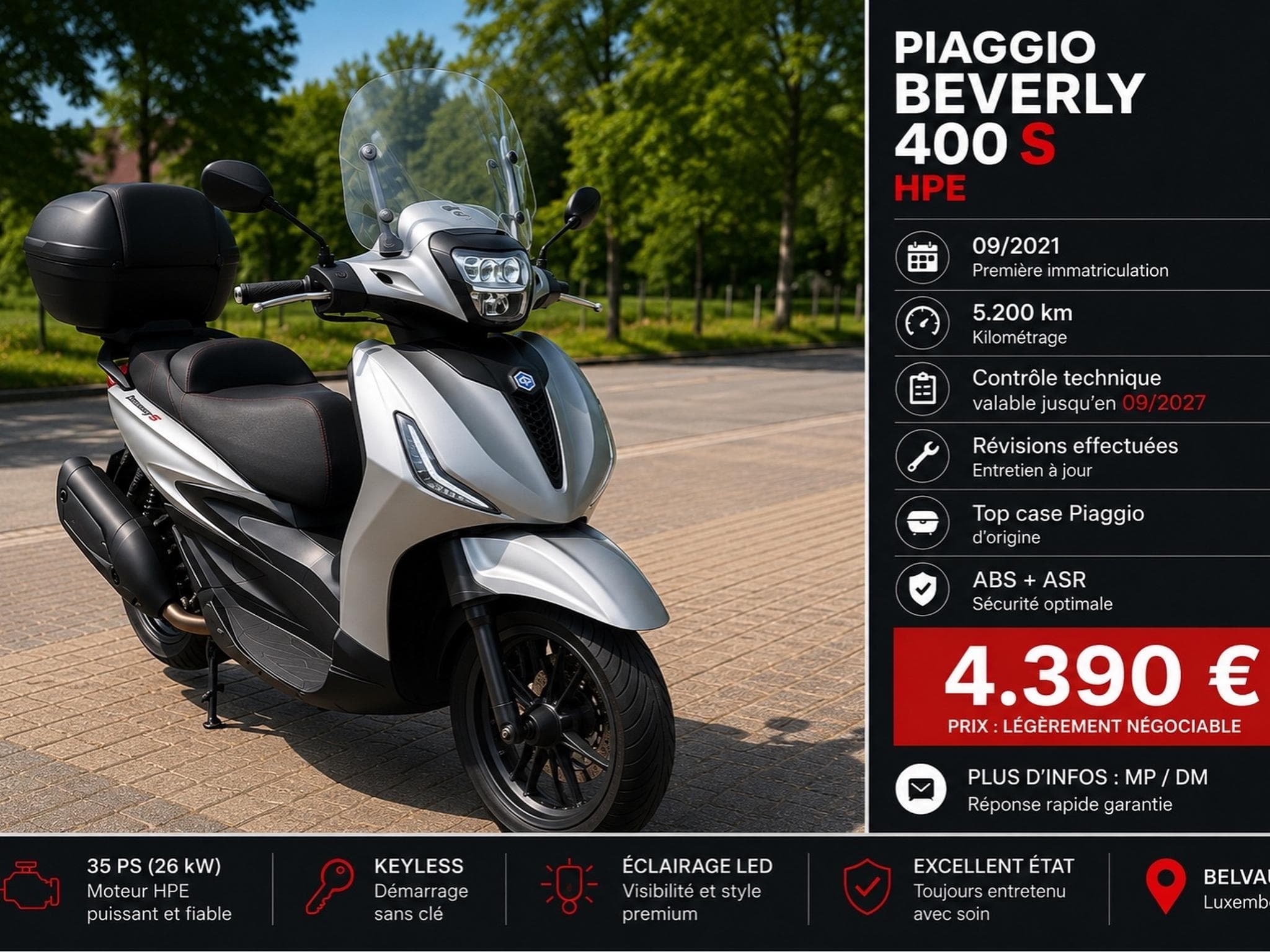 Piaggio Beverly 400 HPE S (2021) - Foto 1