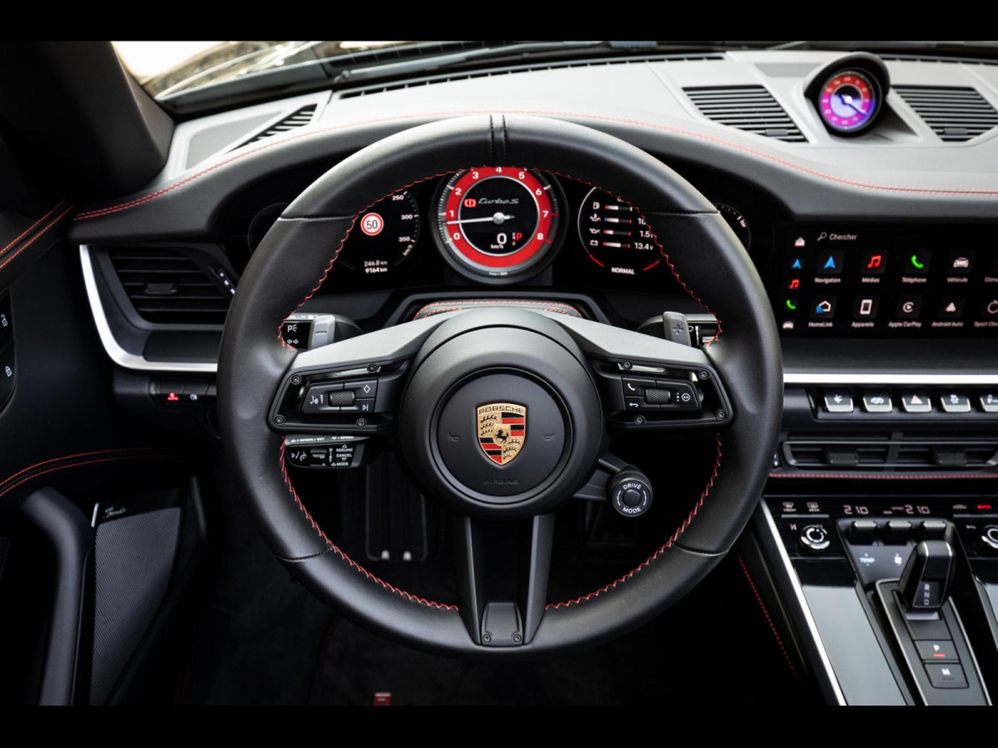 Porsche 911 (992.1) TURBO S CABRIOLET PDK (650 CH) - BLACK - PPF (2024) - Foto 12