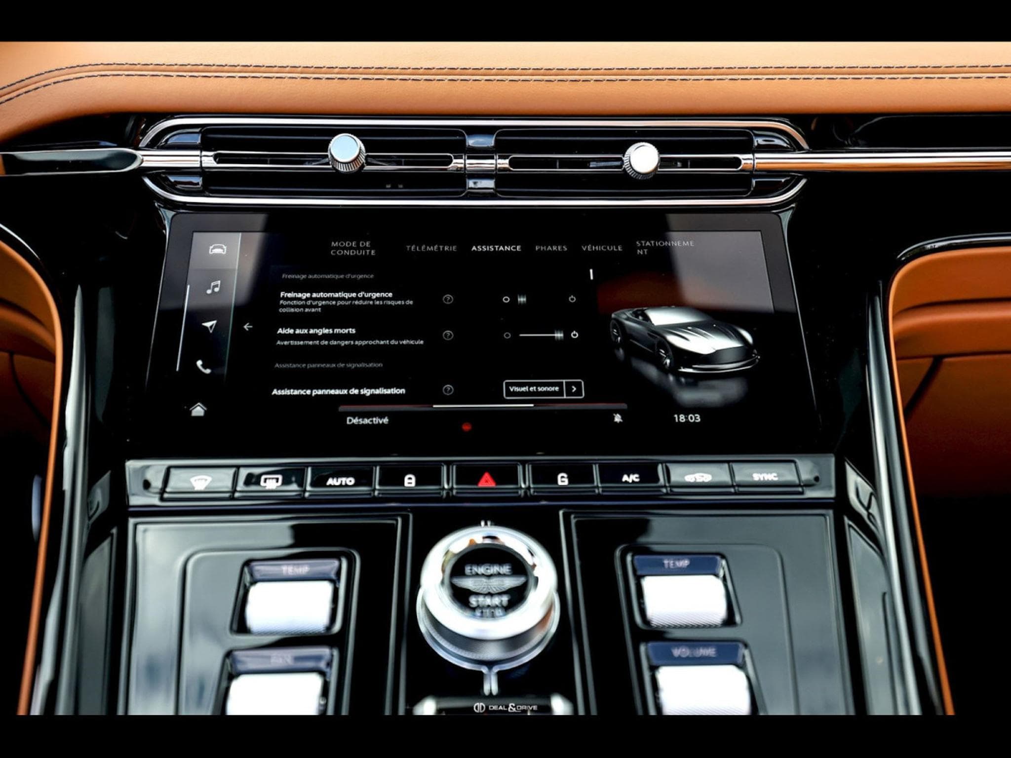 Aston-Martin DB12 VOLANTE 4.0 V8 680 CH - SPIRIT SILVER METALLIC - FULL PPF (2024) - Photo 13