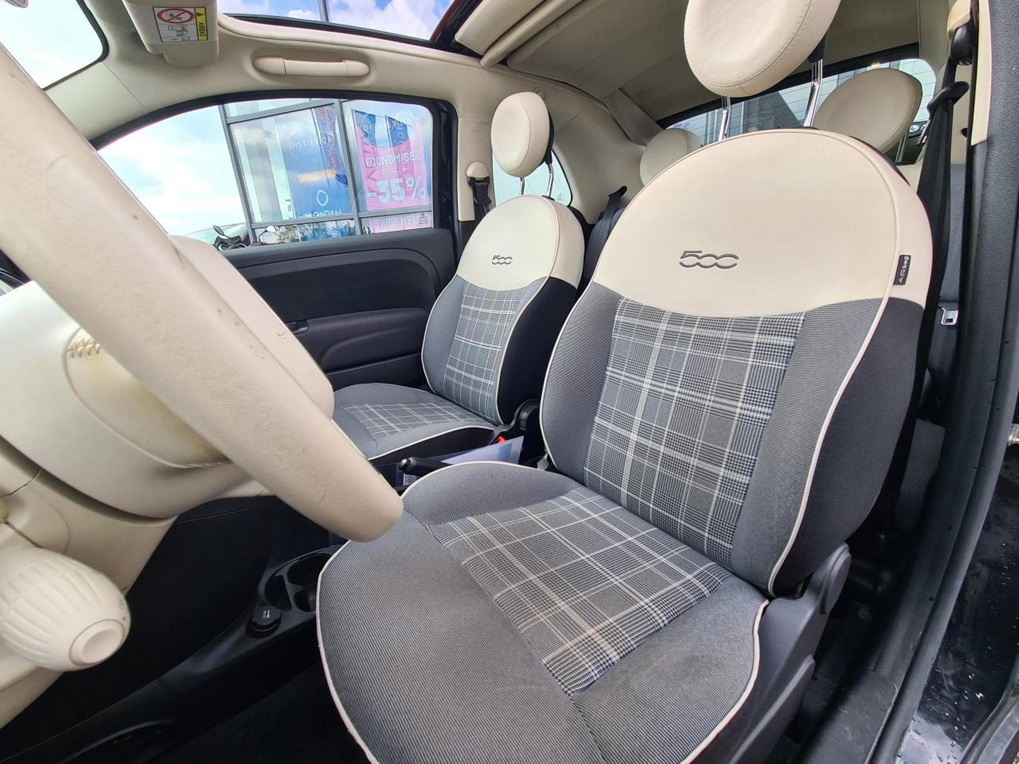 Fiat 500 1.2 8V 69 ECO PACK LOUNGE (2019) - Photo 10