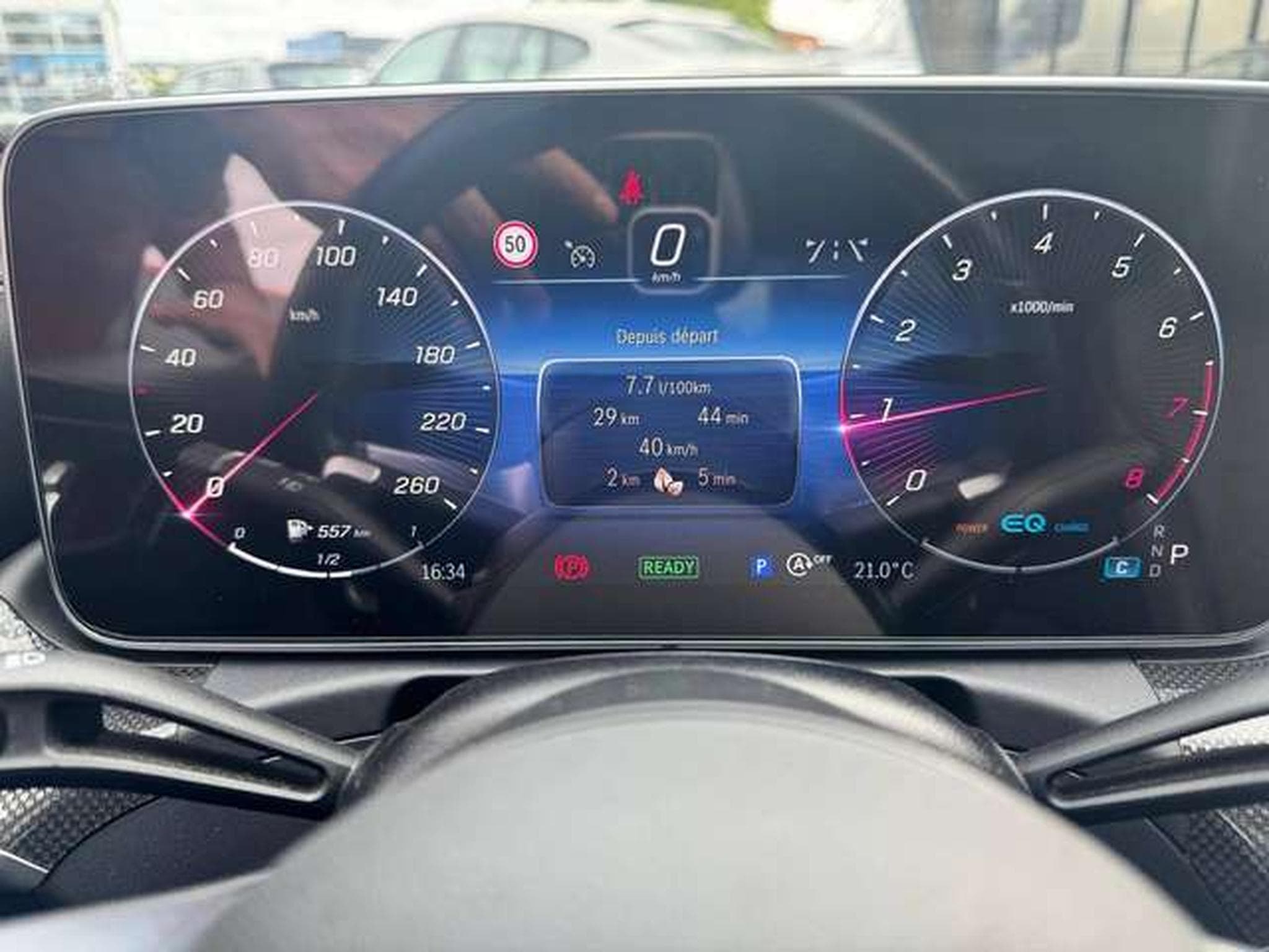 Mercedes C 180 9G-TRONIC AMG Line / 1ER OWNER / JUSQU'A 36 MOIS GARANTIE (2022) - Foto 16