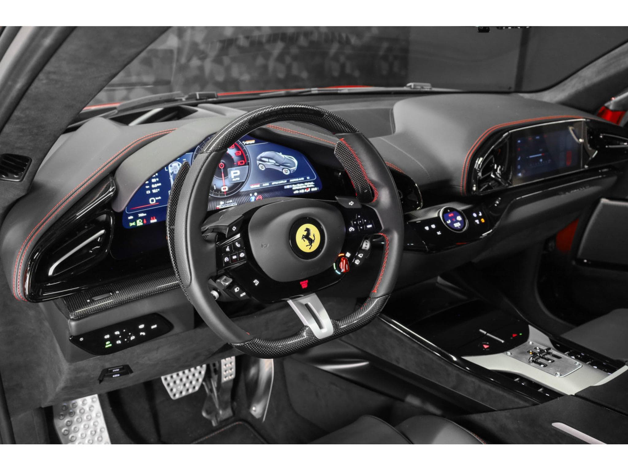 Ferrari Purosangue V12 - ROSSO MUGELLO / FULL CARBONE (2025) - Photo 9