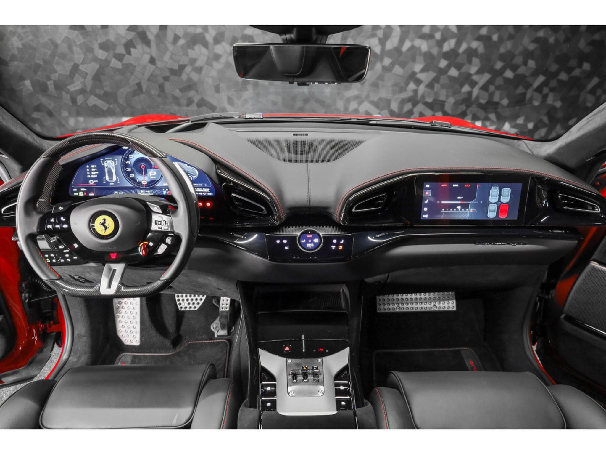 Ferrari Purosangue V12 - ROSSO MUGELLO / FULL CARBONE (2025) - Photo 15
