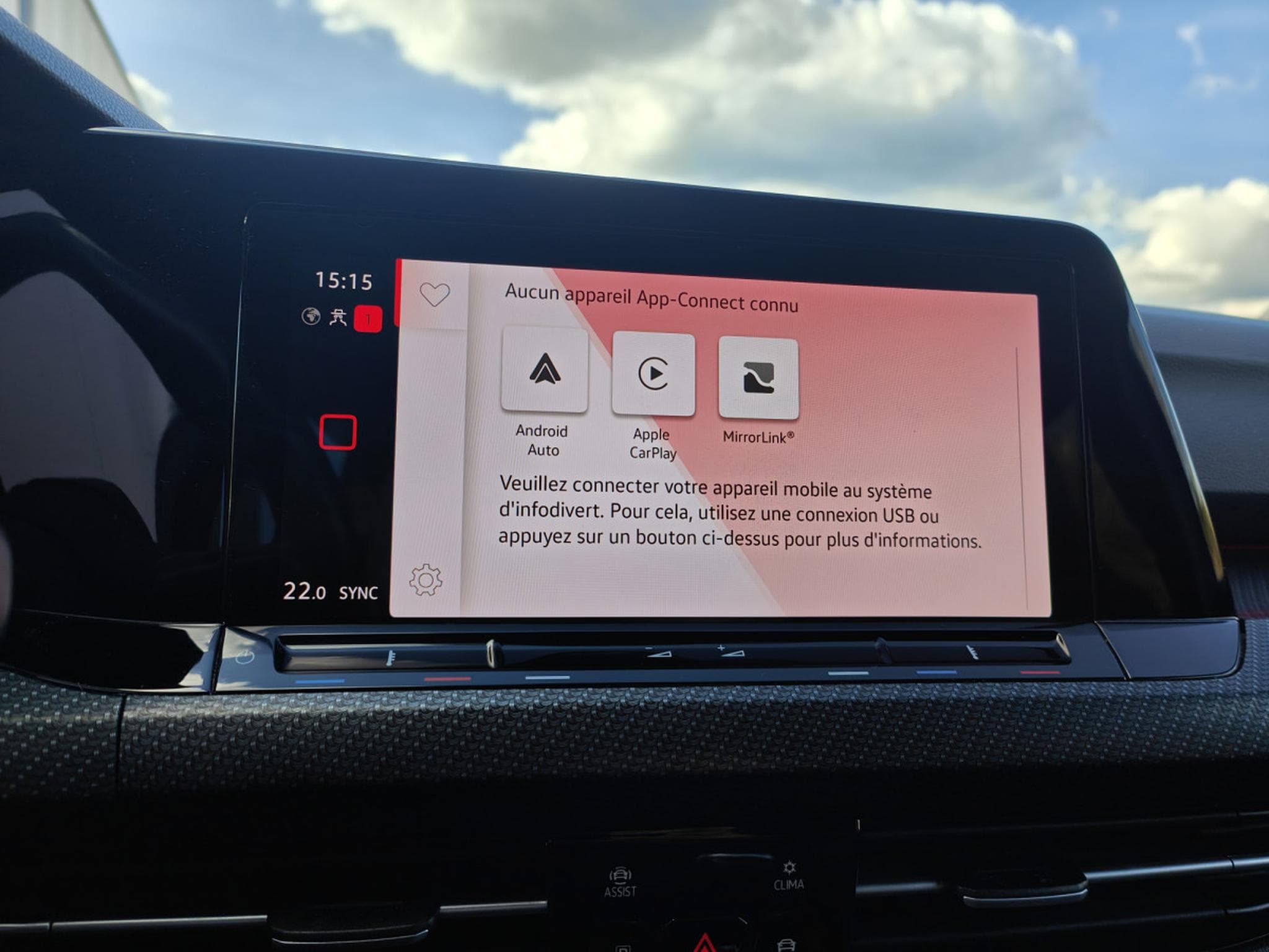 VW Golf 1.5 TSI R-LINE CARPLAY GPS BLUETOOTH PHARES LED (2021) - Photo 17