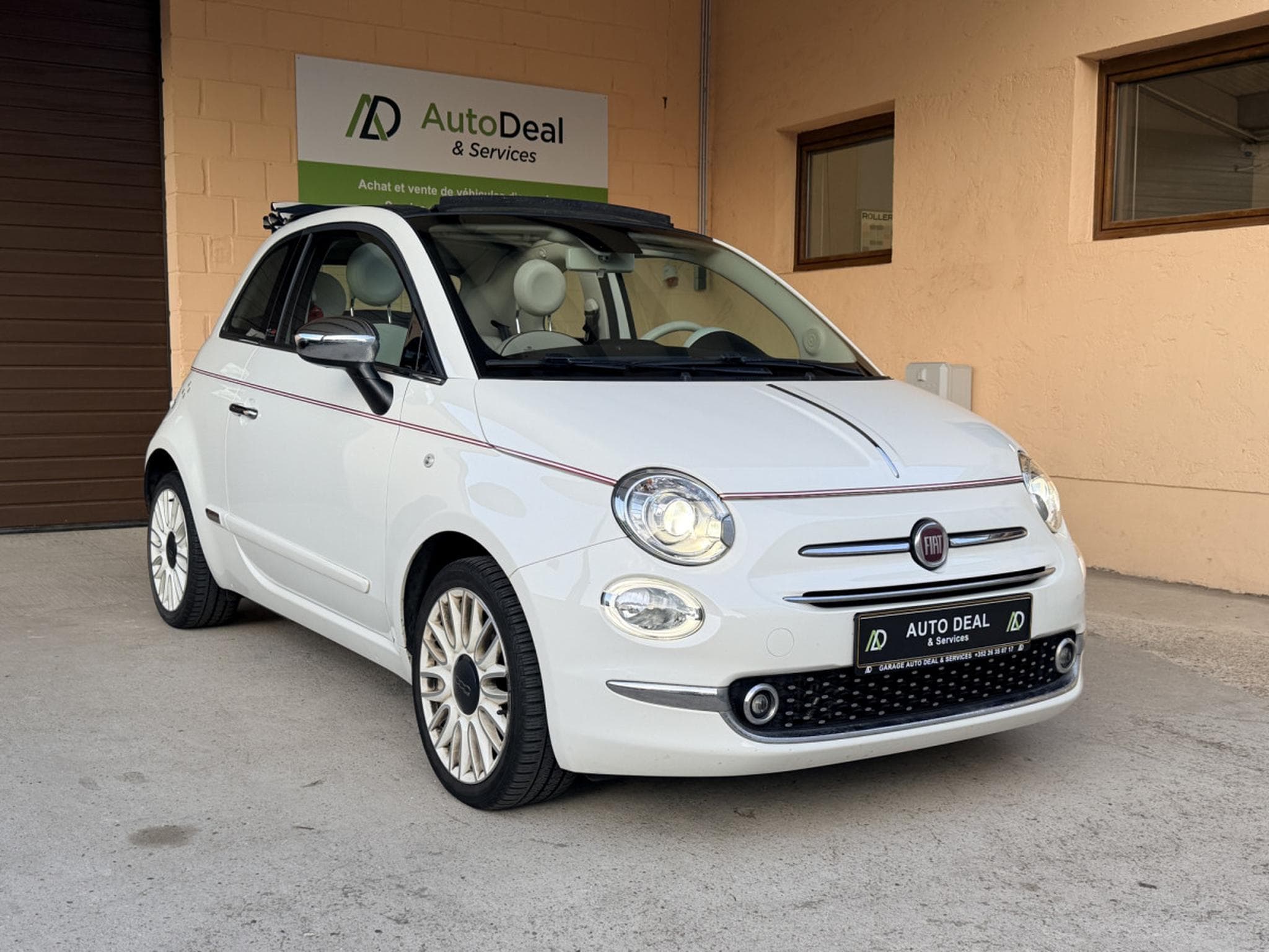 Fiat 500 C LOUNGE CABRIO-CUIR-GPS 85CV (2020) - Photo 1