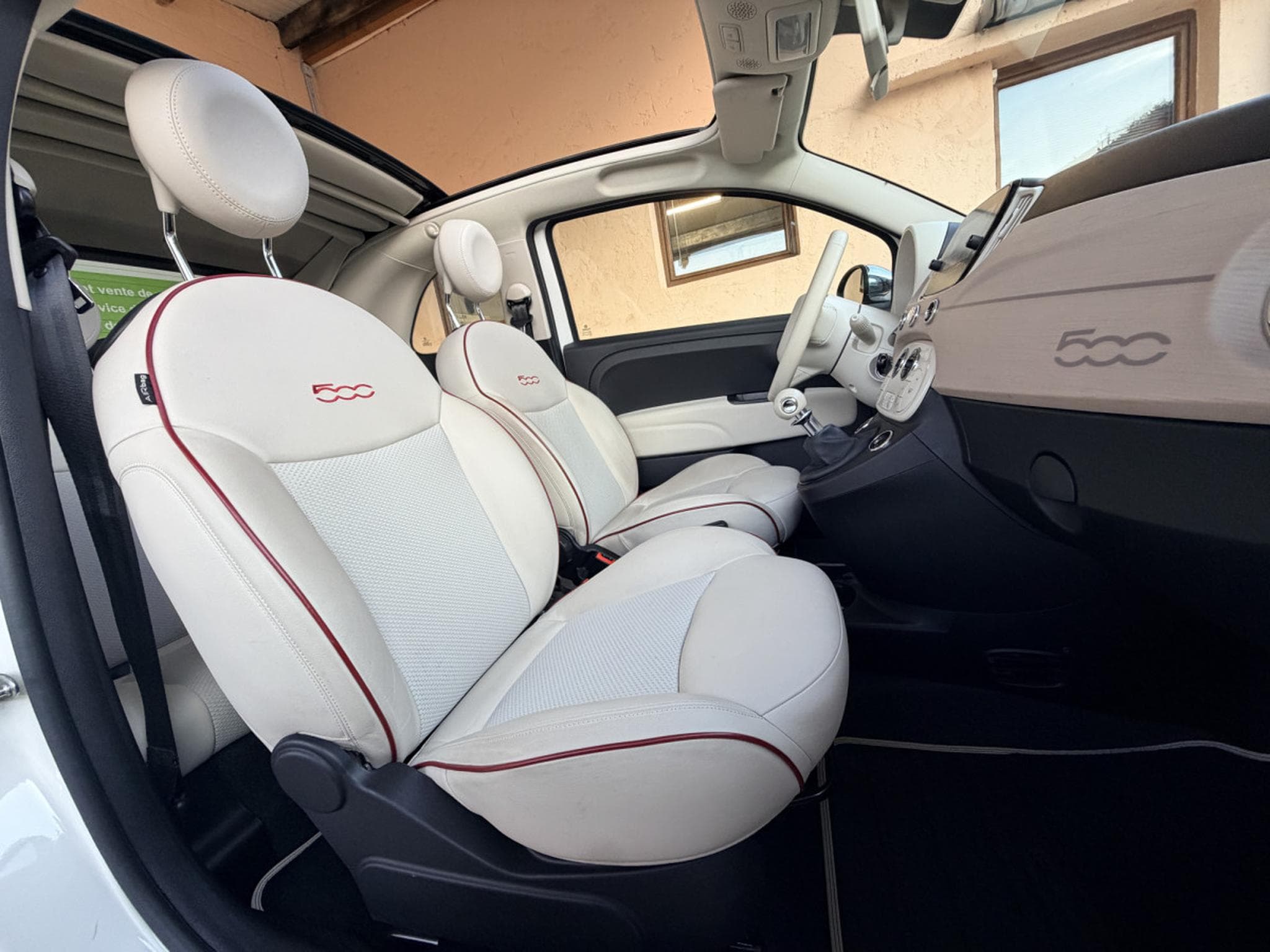 Fiat 500 C LOUNGE CABRIO-CUIR-GPS 85CV (2020) - Photo 8