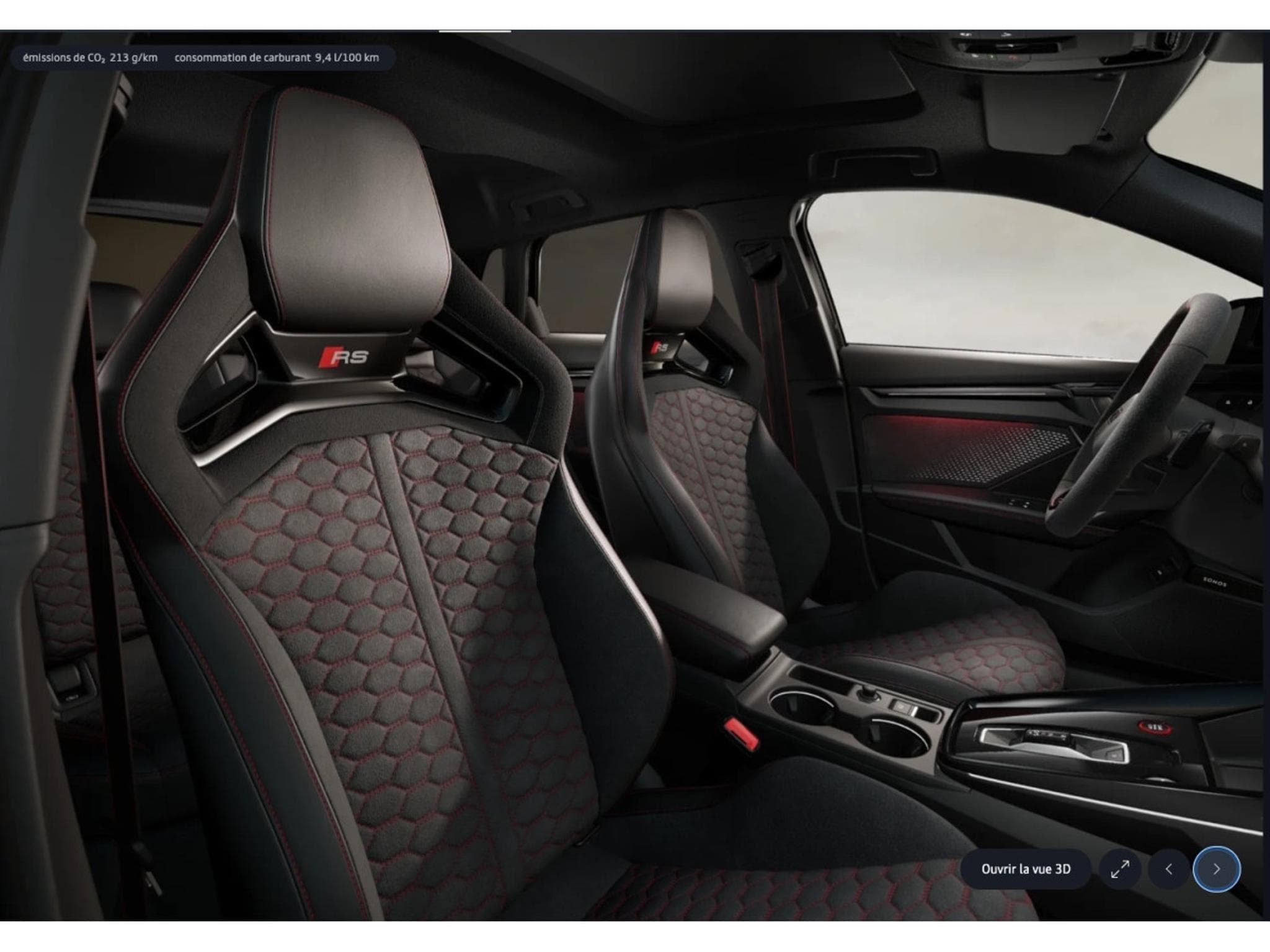 Audi RS3 2.5 TFSI SPORTBACK QUATTRO/ MAGNETIC RIDE/SPORT RS/360°/SONO (2027) - Photo 3