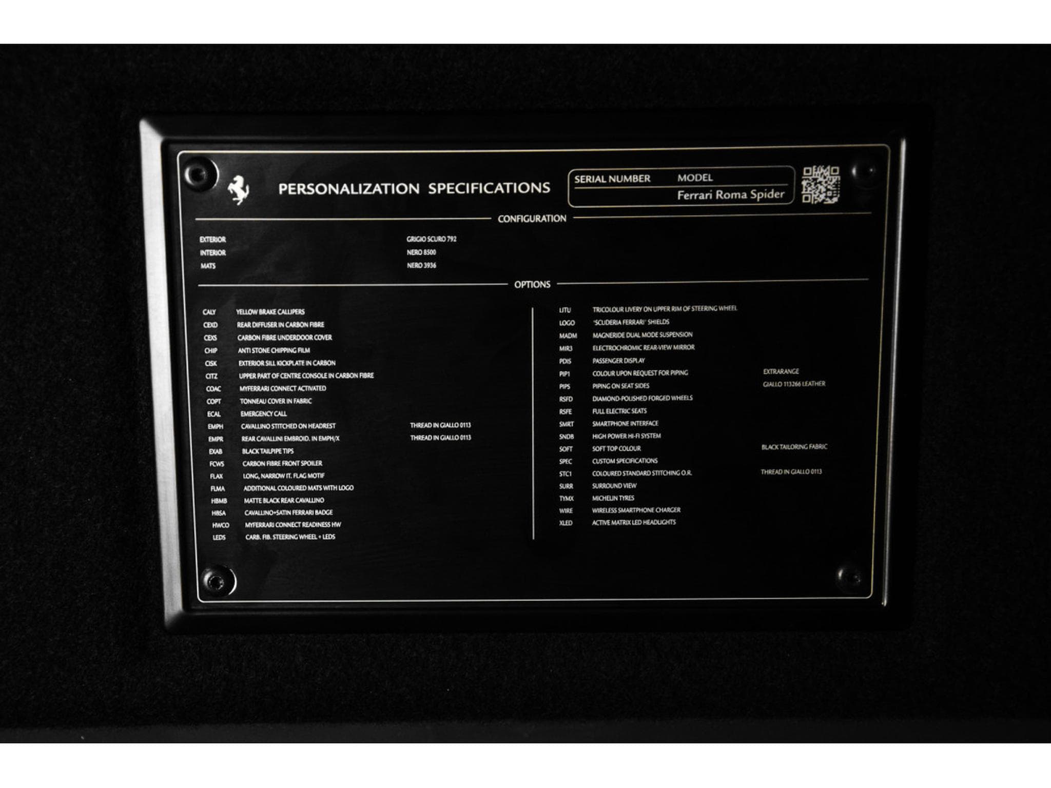 Ferrari Roma 3.9 V8 Spider - GRIGIO SCURO / FULL CARBON (2025) - Photo 30