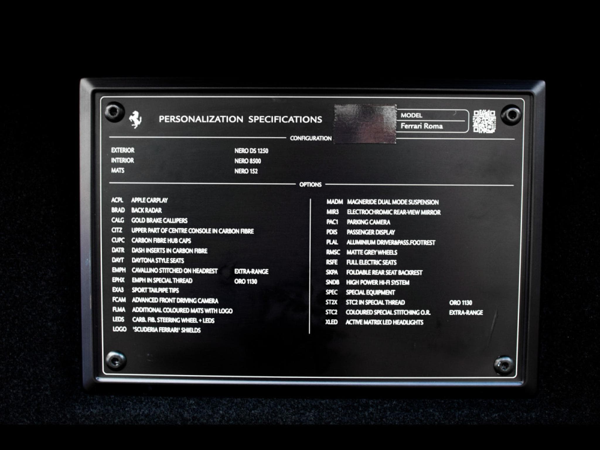 Ferrari Roma – NERO DS – GARANTIE FERRARI 05/27 (2021) - Photo 19