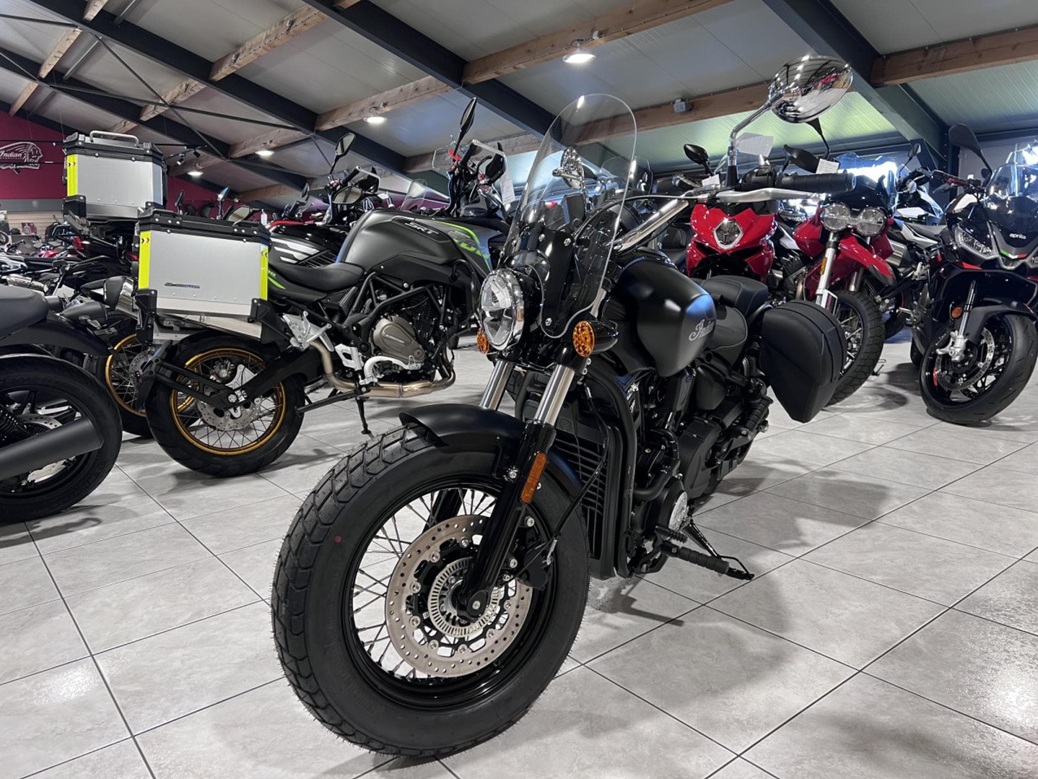 Indian Super Scout 1250 Ltd + Tech Black Smoke w/ graphics (2026) - Photo 2