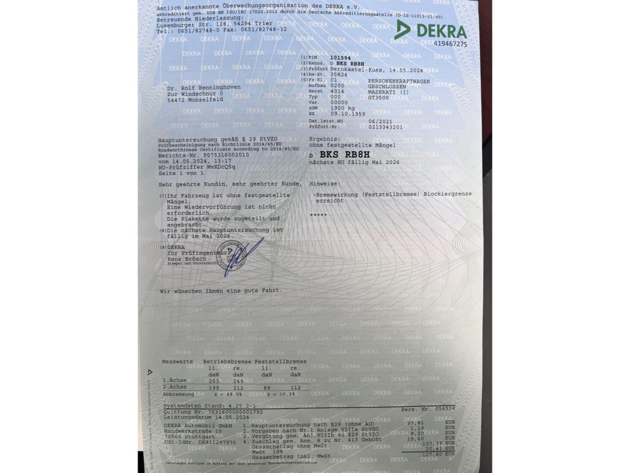 Maserati 3500 GT Touring Superleggera Matching and NEW make offer (1970) - Photo 25