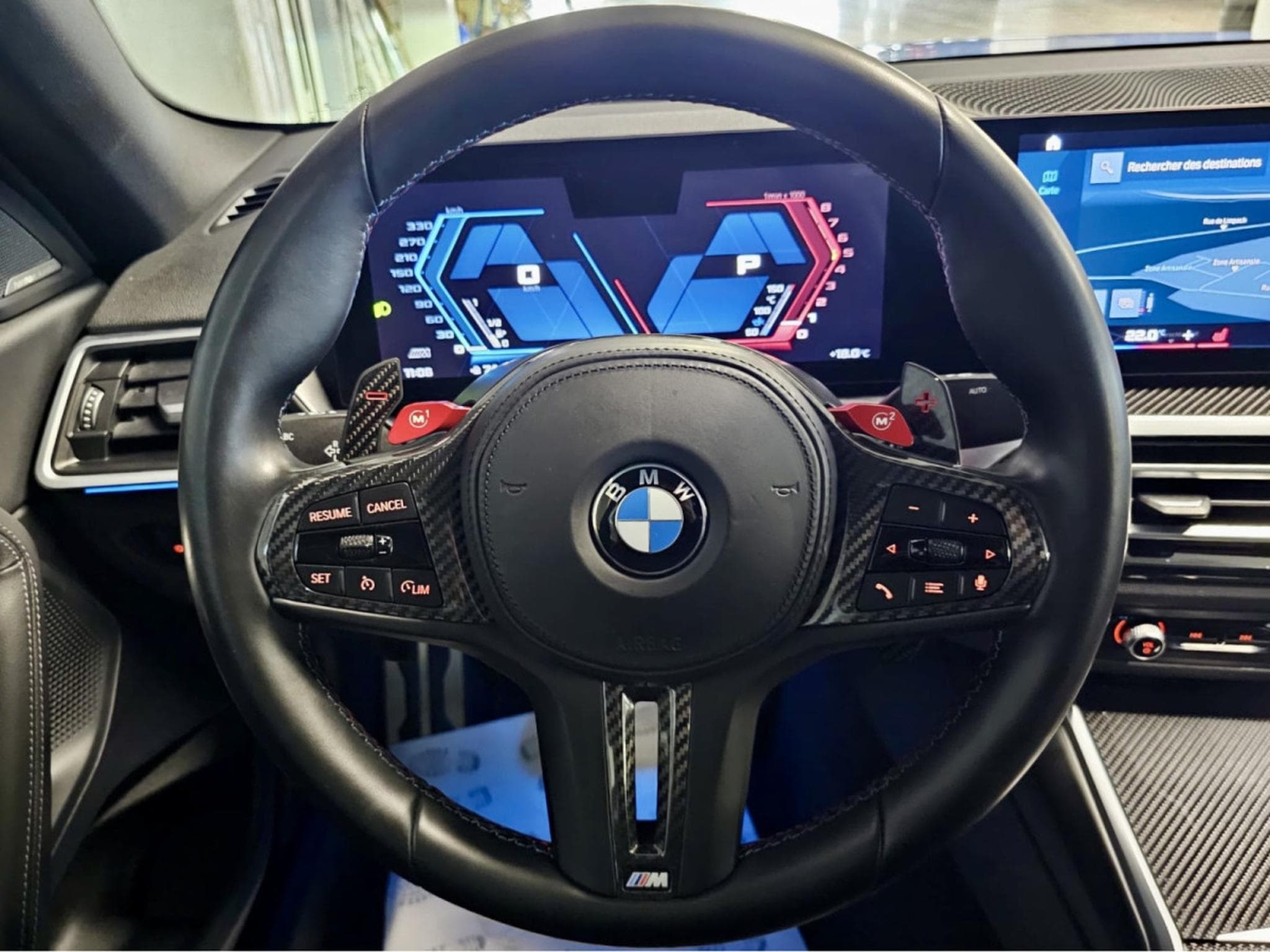 BMW M2 COUPE DKG CARBON HEAD UP CUIR NAVI GARANTIE 06/26 (2023) - Photo 8
