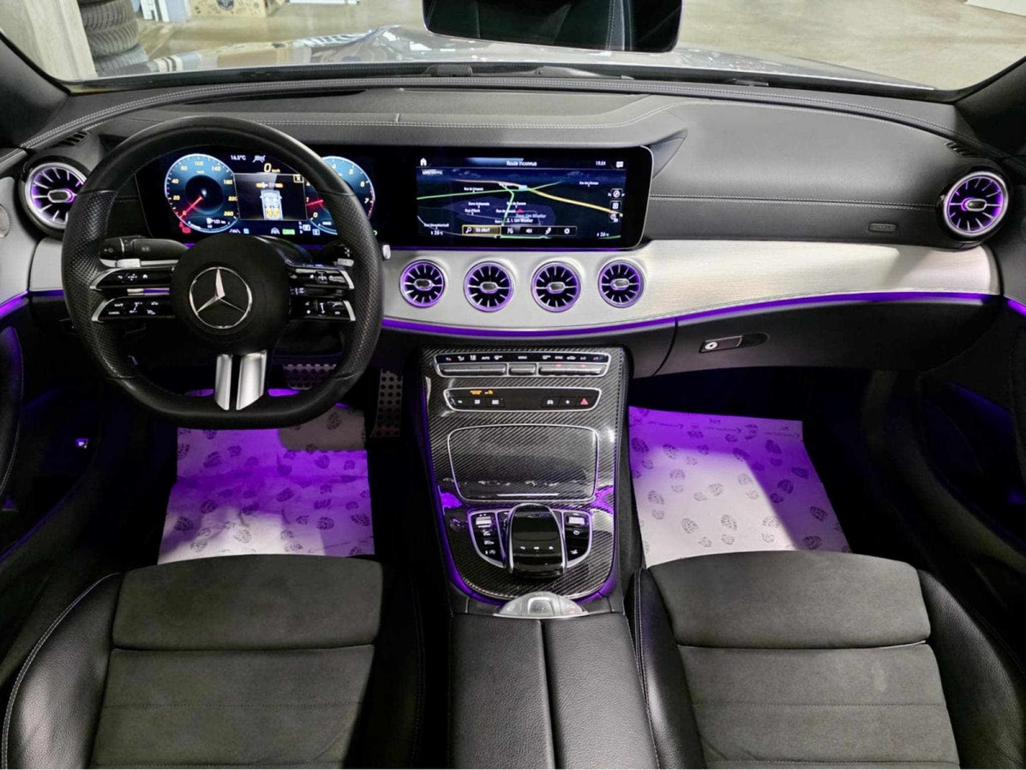 Mercedes E 300 CABRIO AMG LINE HEAD UP BURMESTER CUIR NAVI (2023) - Photo 8