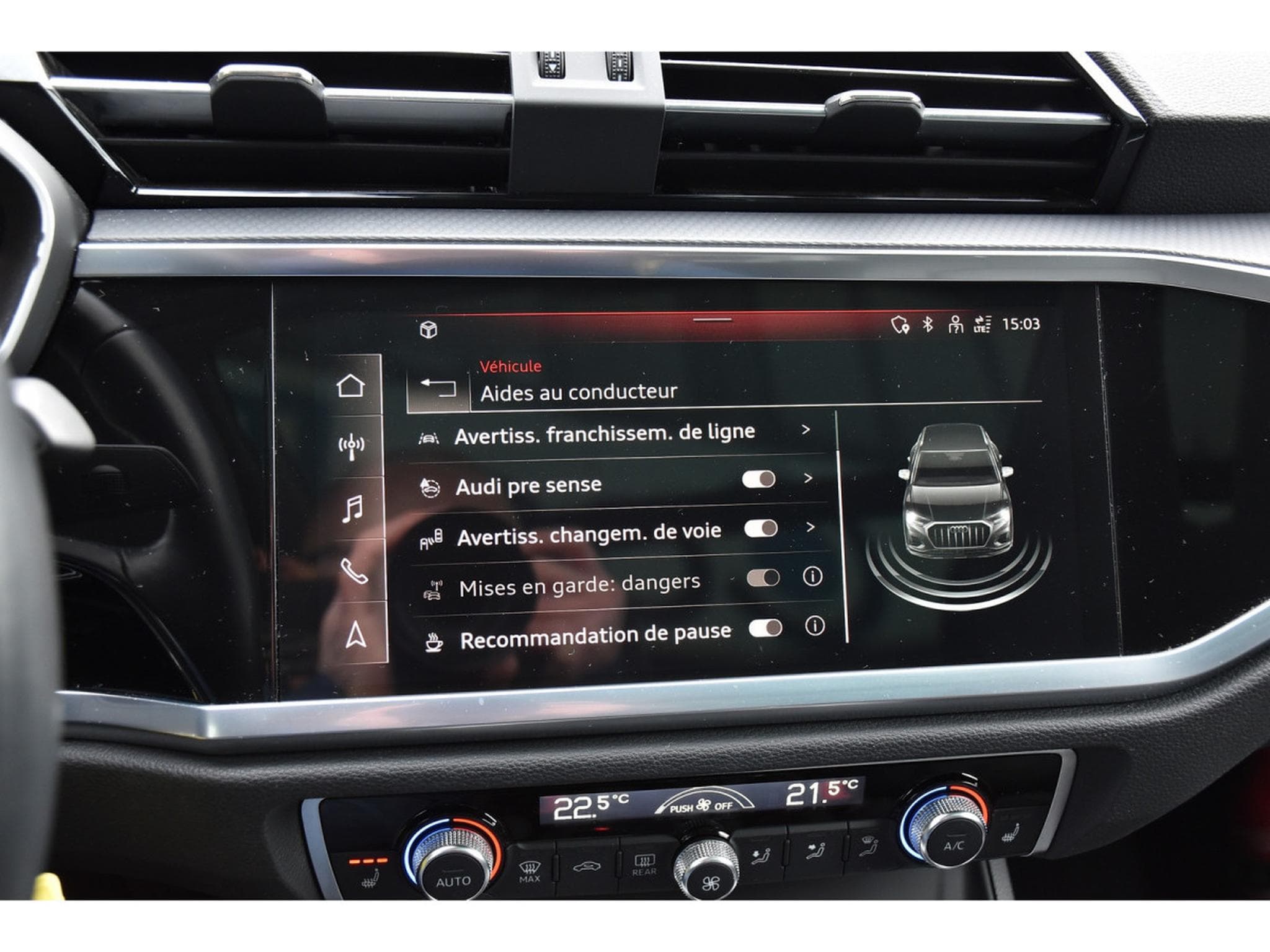 Audi Q3 35 TFSI CUIR TO PANO SMARTPHONE GPS LANE SIDE 1° MAIN (2021) - Foto 16