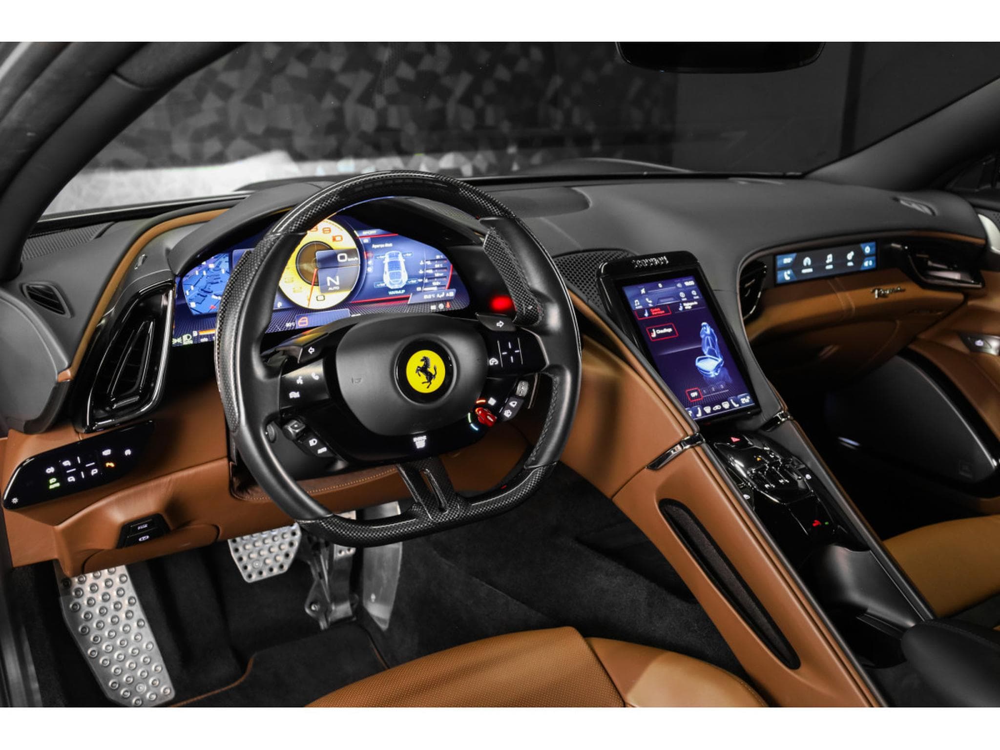 Ferrari Roma V8 - GRIGIO SILVERSTONE / CIOCCOLATO (2022) - Photo 8