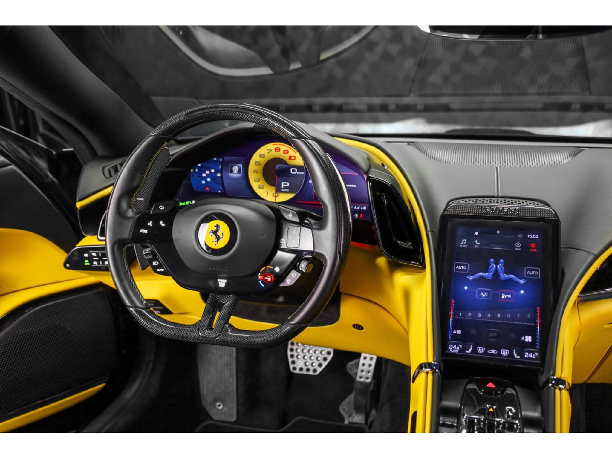 Ferrari Roma V8 - BLU POZZI / GIALLO (2023) - Foto 13