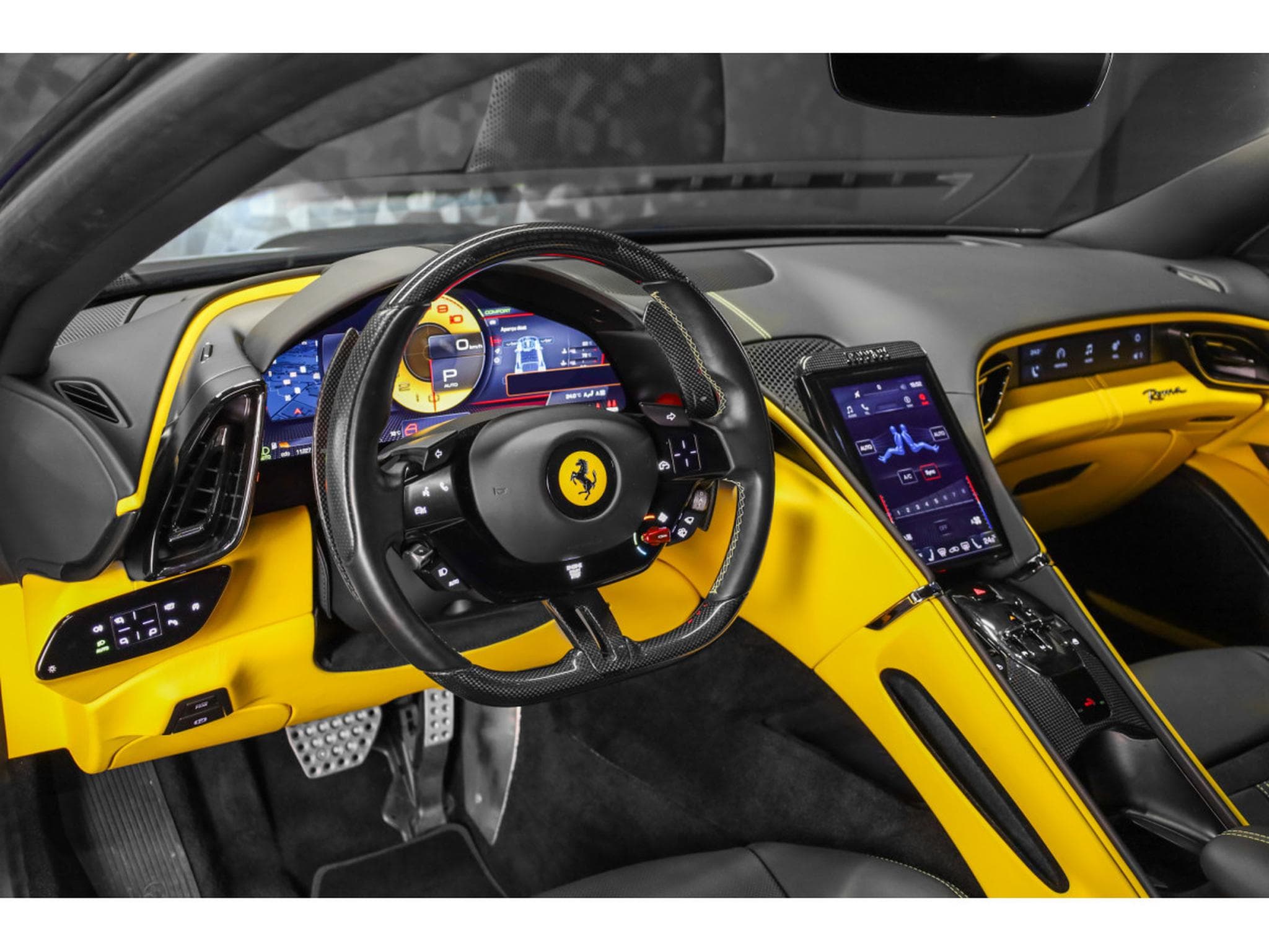 Ferrari Roma V8 - BLU POZZI / GIALLO (2023) - Foto 8
