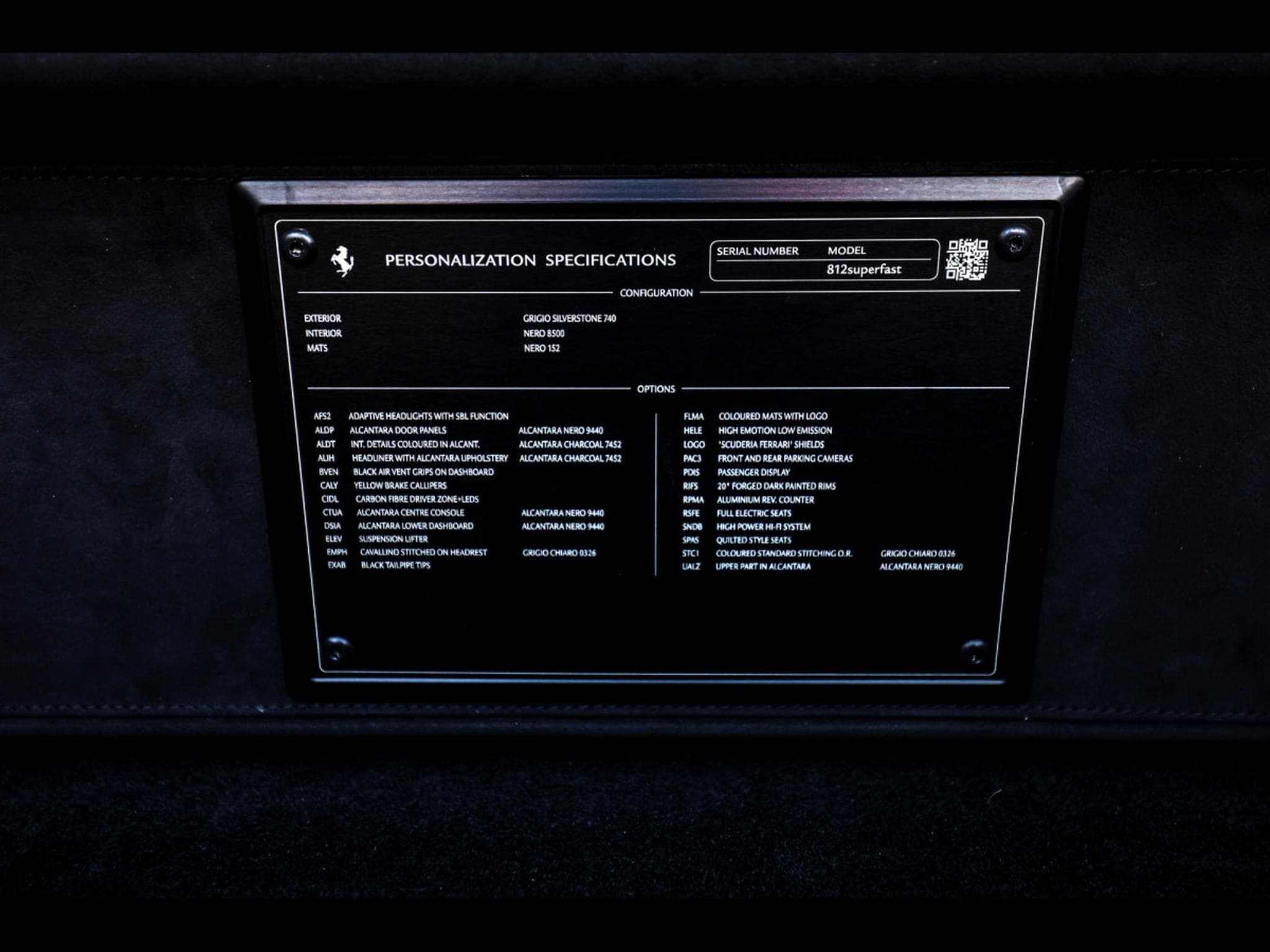 Ferrari 812 Superfast 6.5 V12 – POWER15 02/2027 - GRIGIO SILVERSTONE - P (2018) - Photo 14